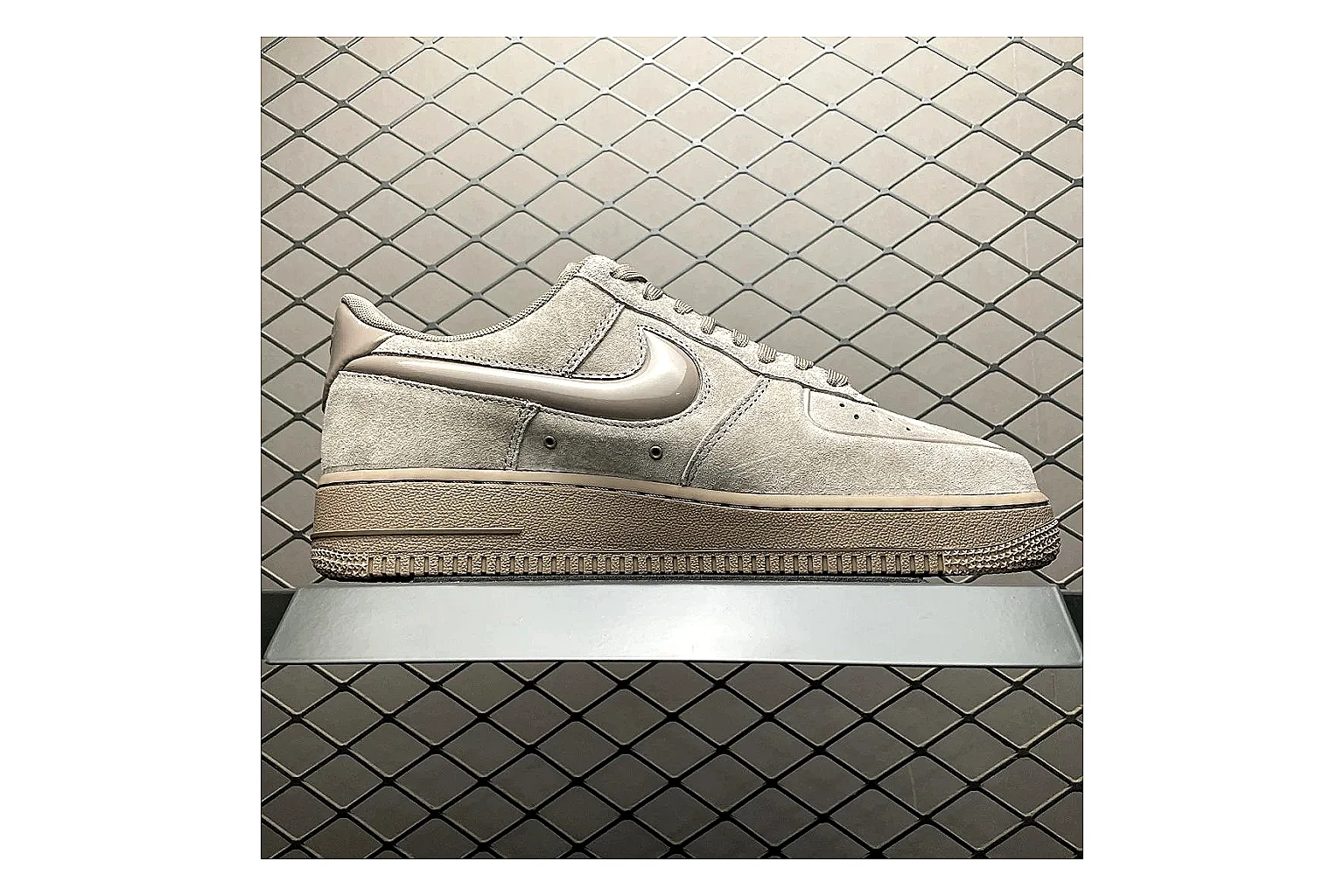 Nike Air Force 1 White Silver Product Image thumbnail 3