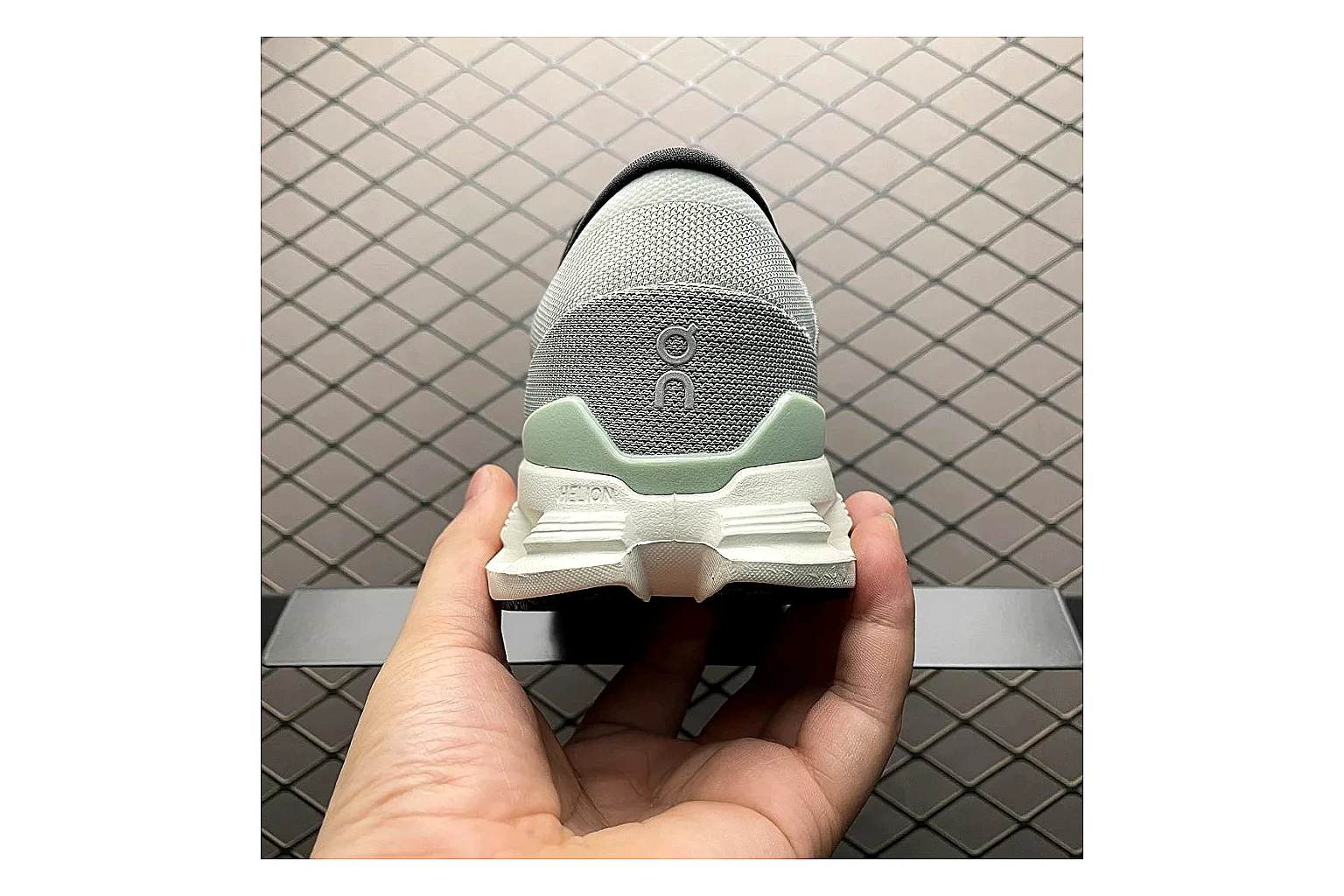 On Cloud X Grey Green Sneaker Product Image thumbnail 2