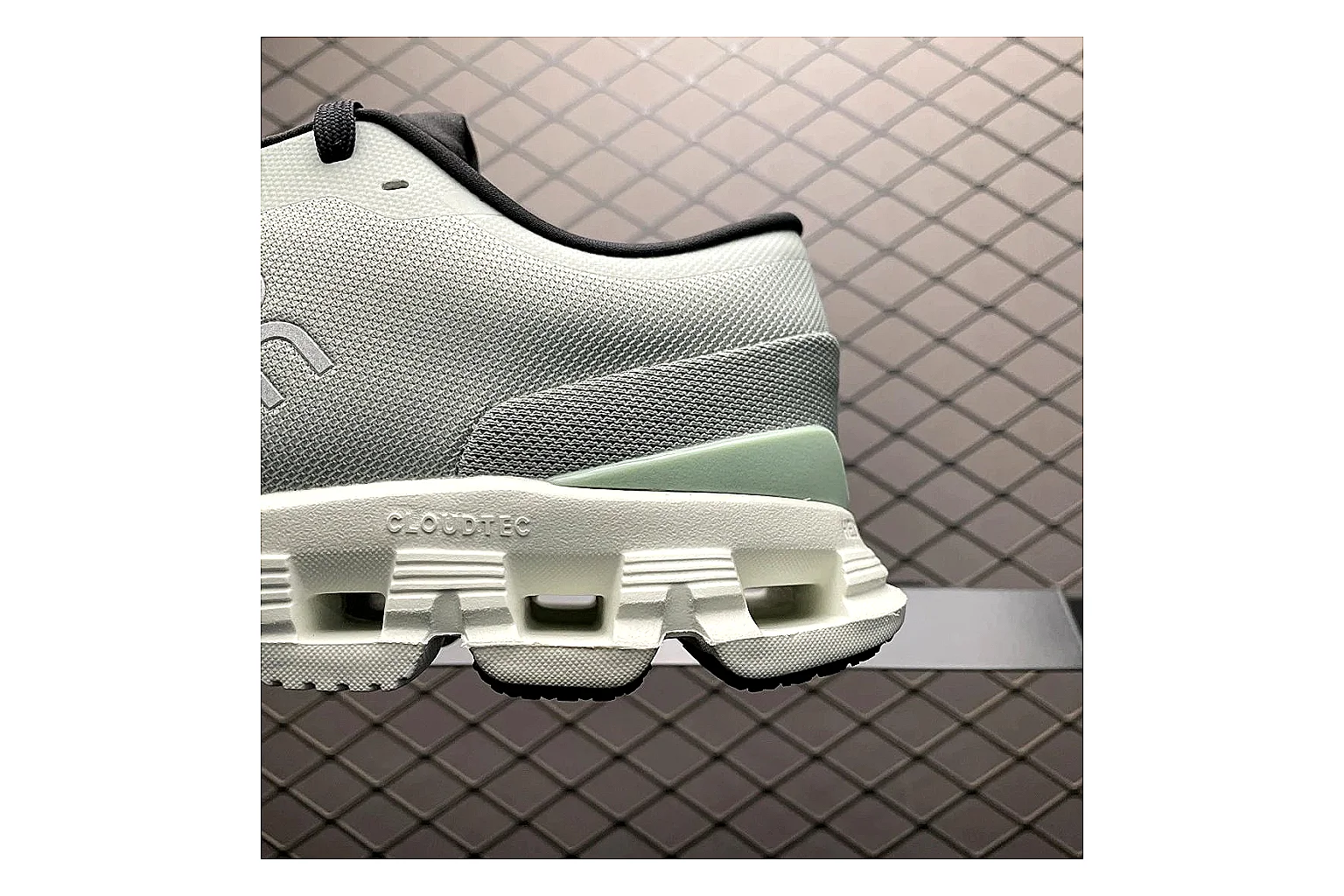 On Cloud X Grey Green Sneaker Product Image thumbnail 4