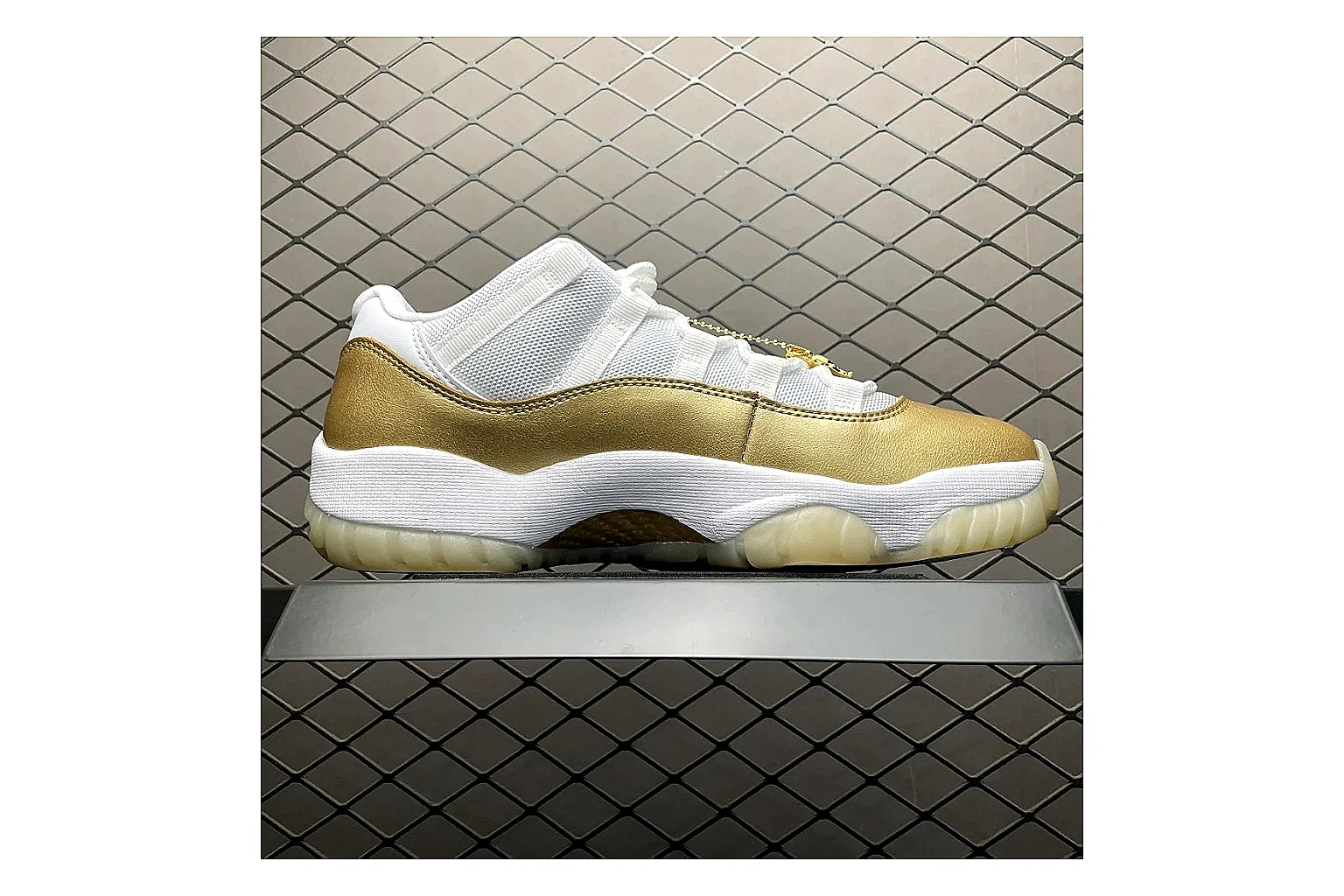 Jordan 11 Low White Gold Sneaker Product Image thumbnail 3