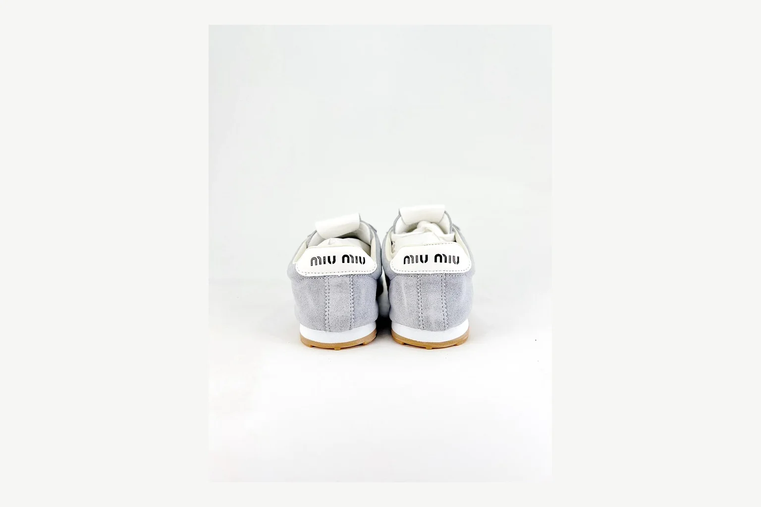 Miu Miu Grey Low Sneaker Product Image thumbnail 4
