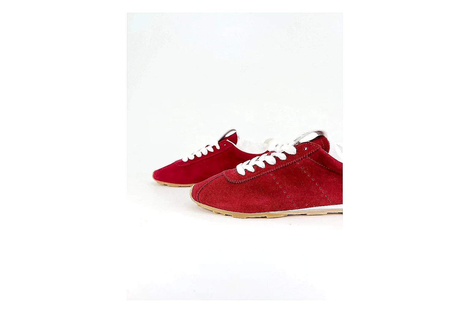 Miu Miu Red Suede Sneaker Product Image thumbnail 5