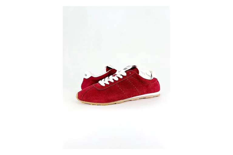 Miu Miu Red Suede Sneaker Product Image
