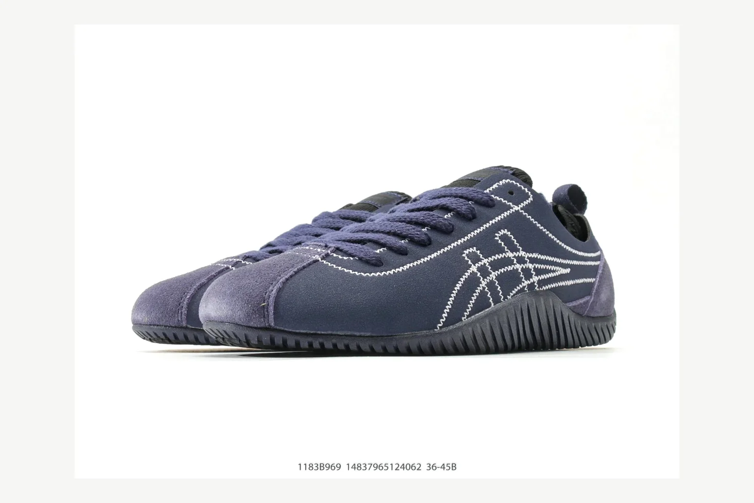 Onitsuka Tiger Navy Low Sneaker Product Image thumbnail 5