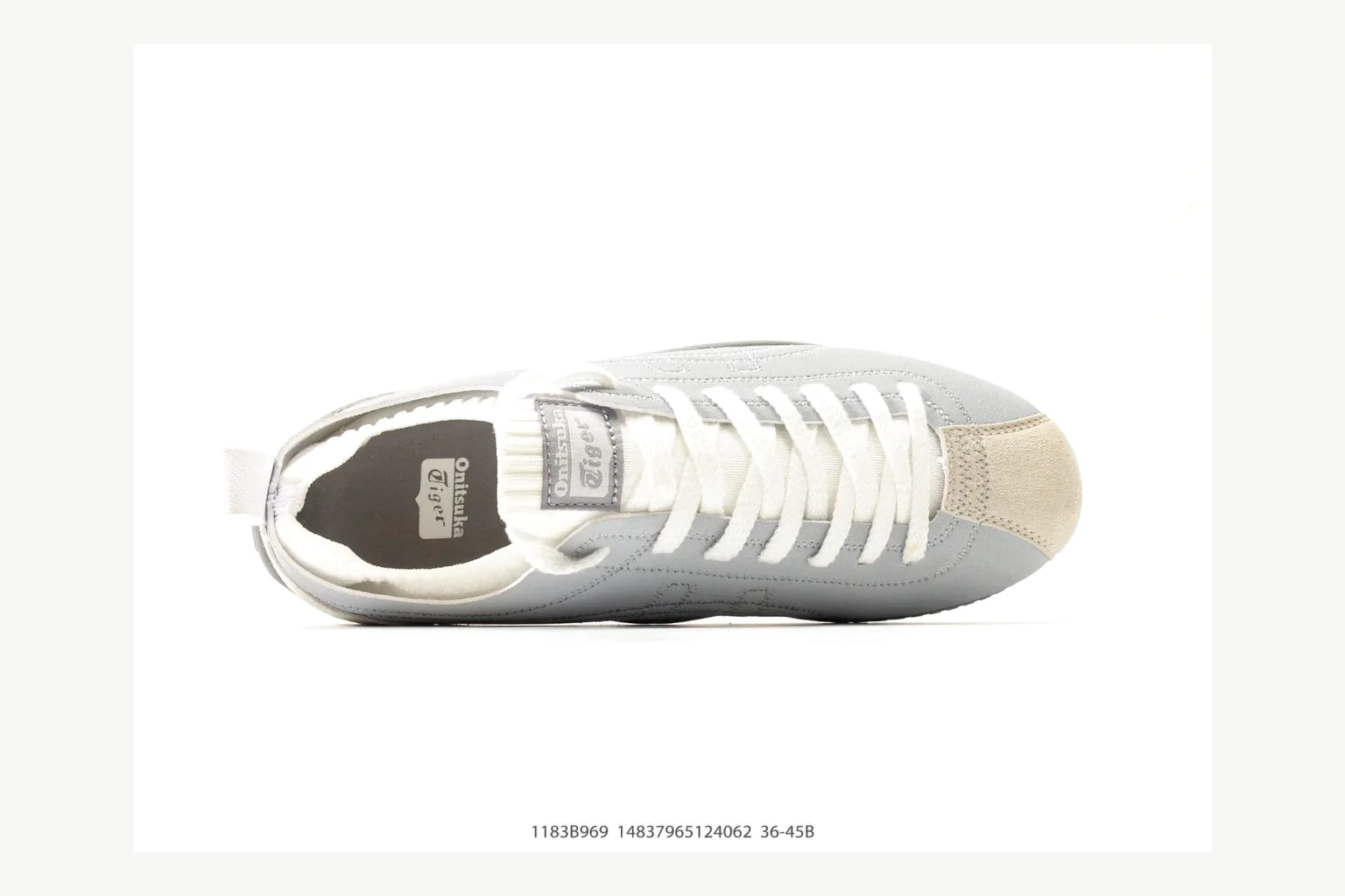 Onitsuka Tiger Grey White Sneaker Product Image thumbnail 3