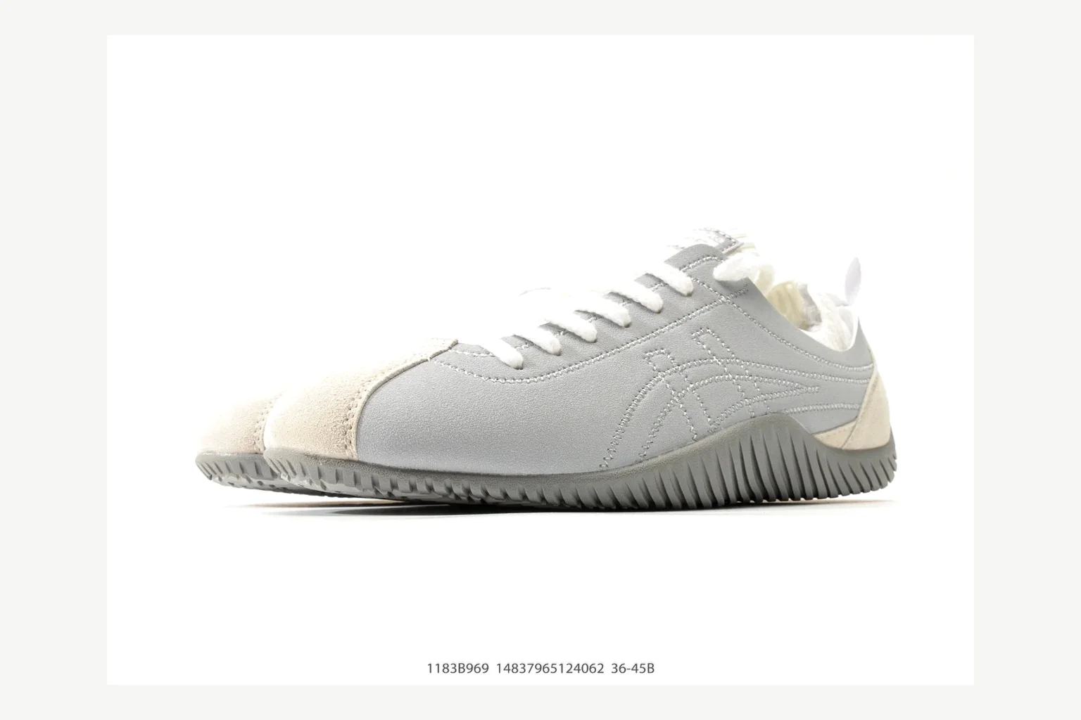 Onitsuka Tiger Grey White Sneaker Product Image thumbnail 5