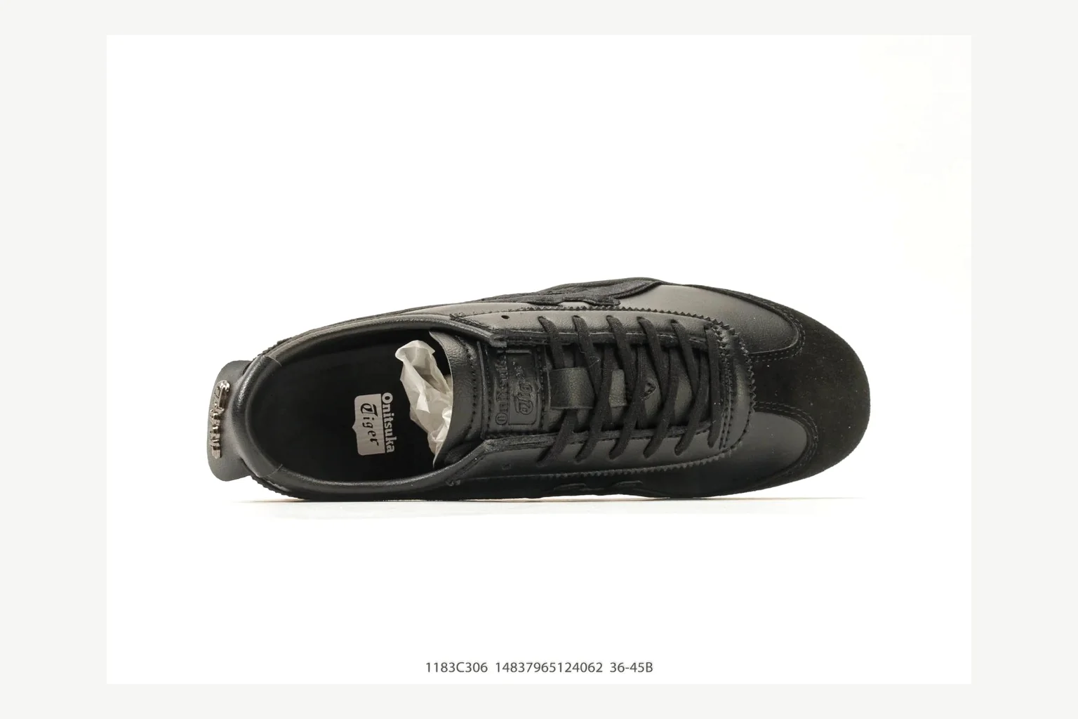 Onitsuka Tiger Black Low Sneaker Product Image thumbnail 3