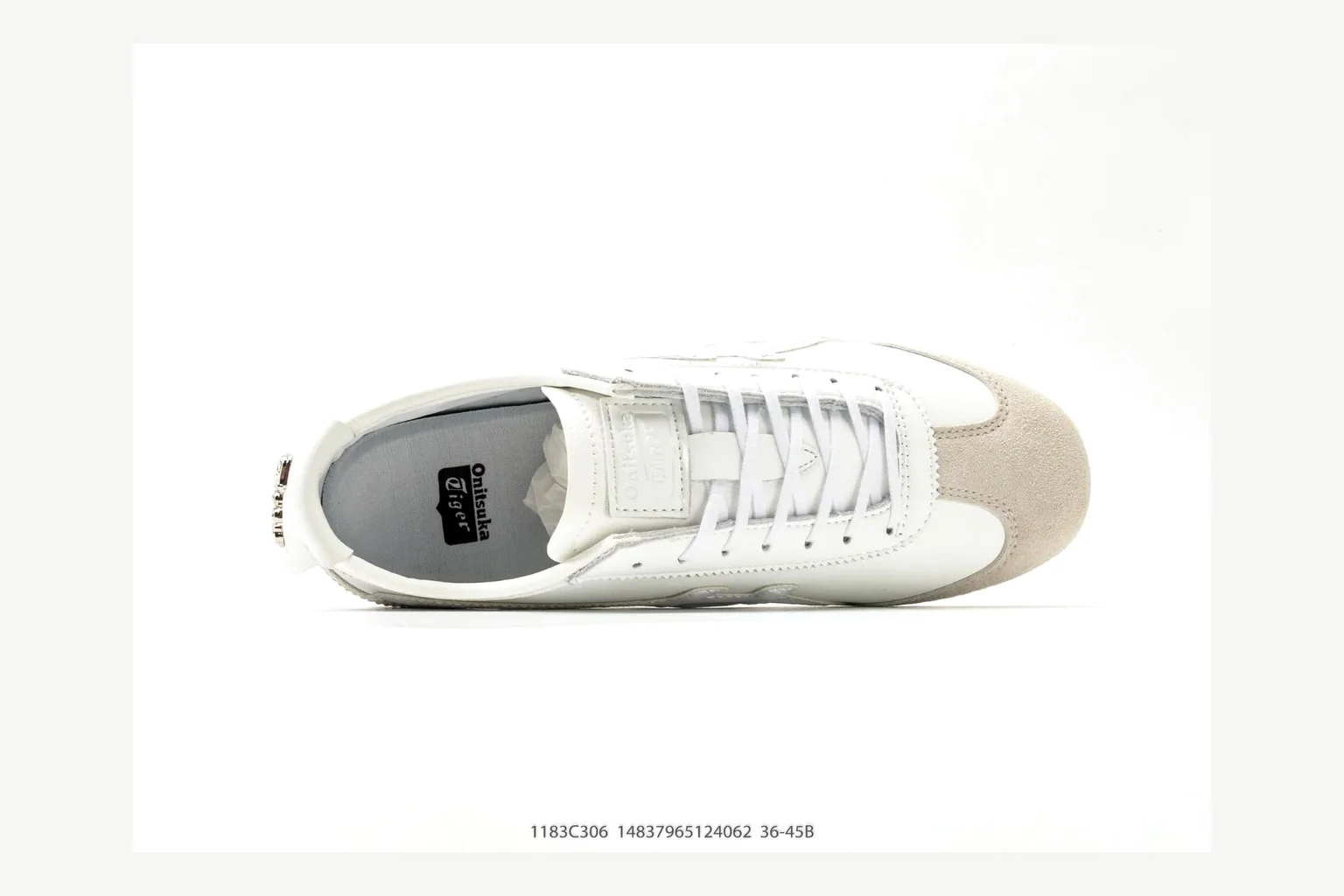 Onitsuka Tiger White Cream Sneaker Product Image thumbnail 3