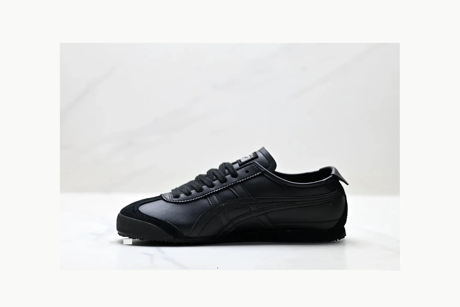 Onitsuka Tiger Black Leather Sneaker Product Image