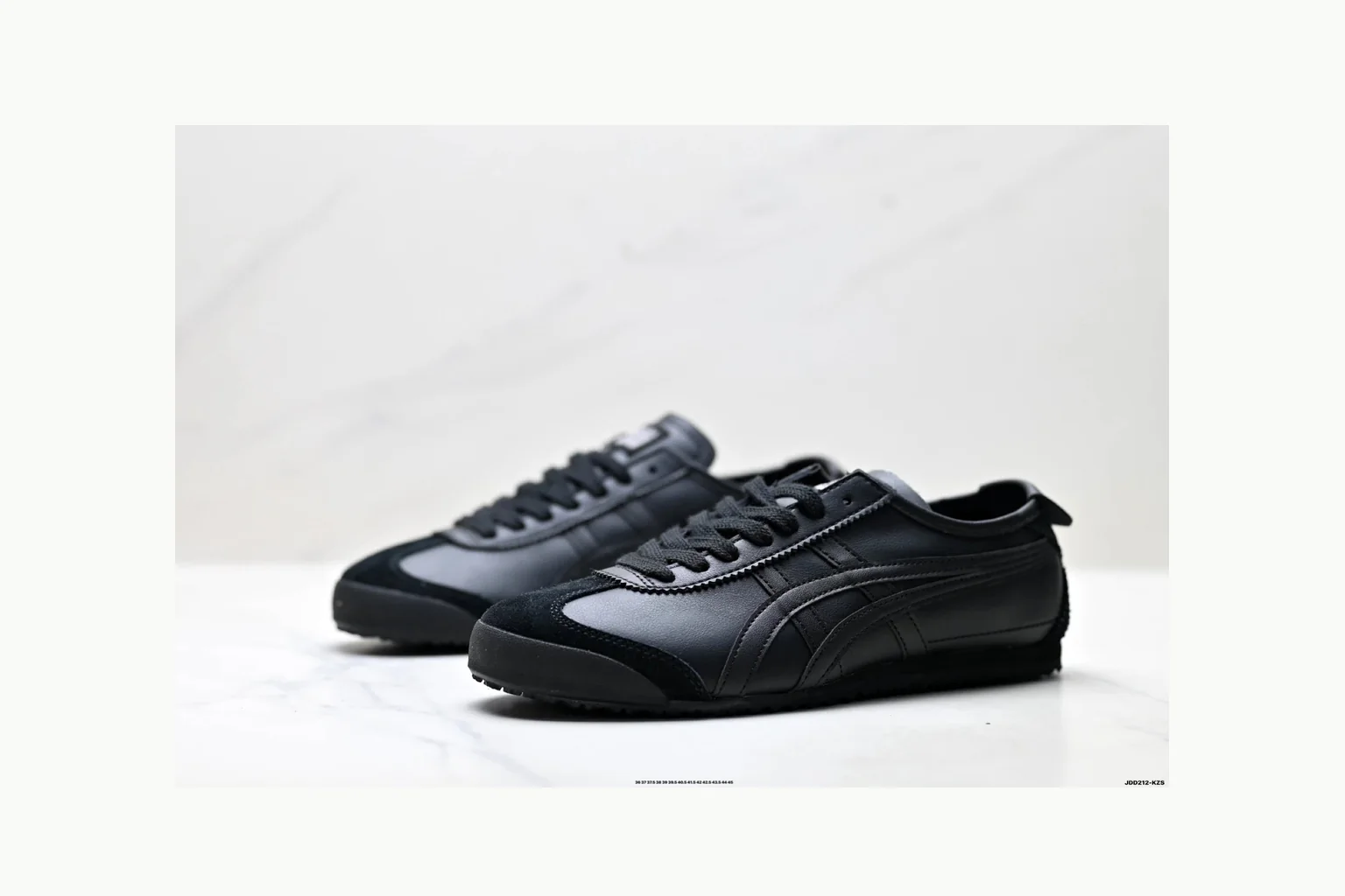 Onitsuka Tiger Black Leather Sneaker Product Image thumbnail 4