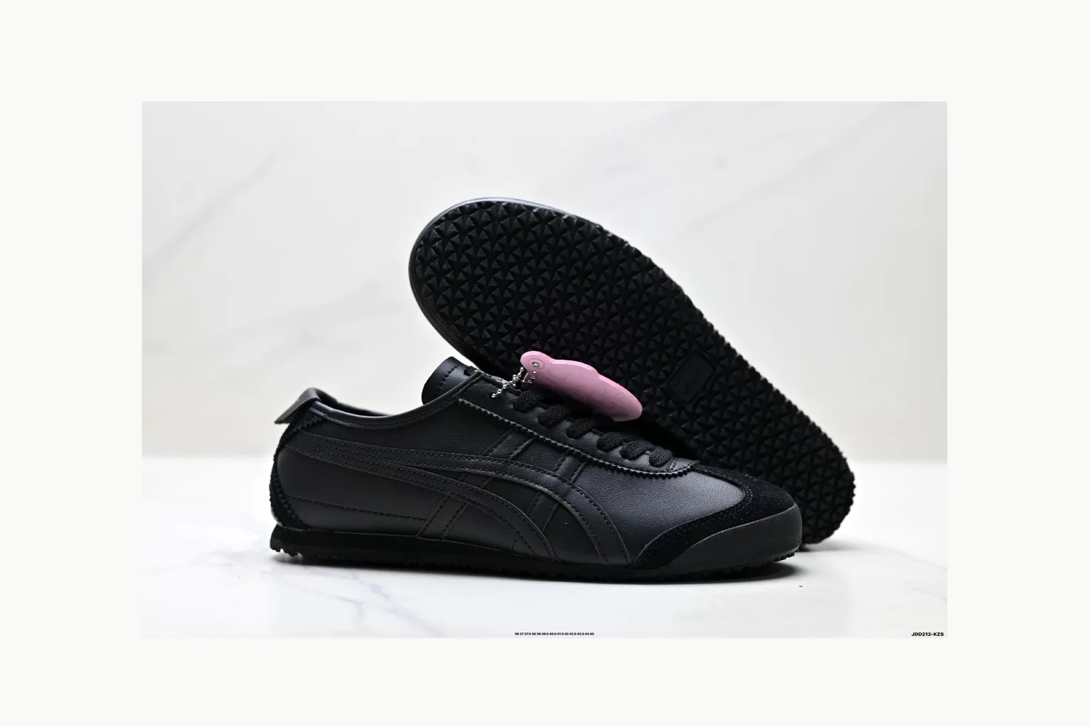 Onitsuka Tiger Black Leather Sneaker Product Image thumbnail 5