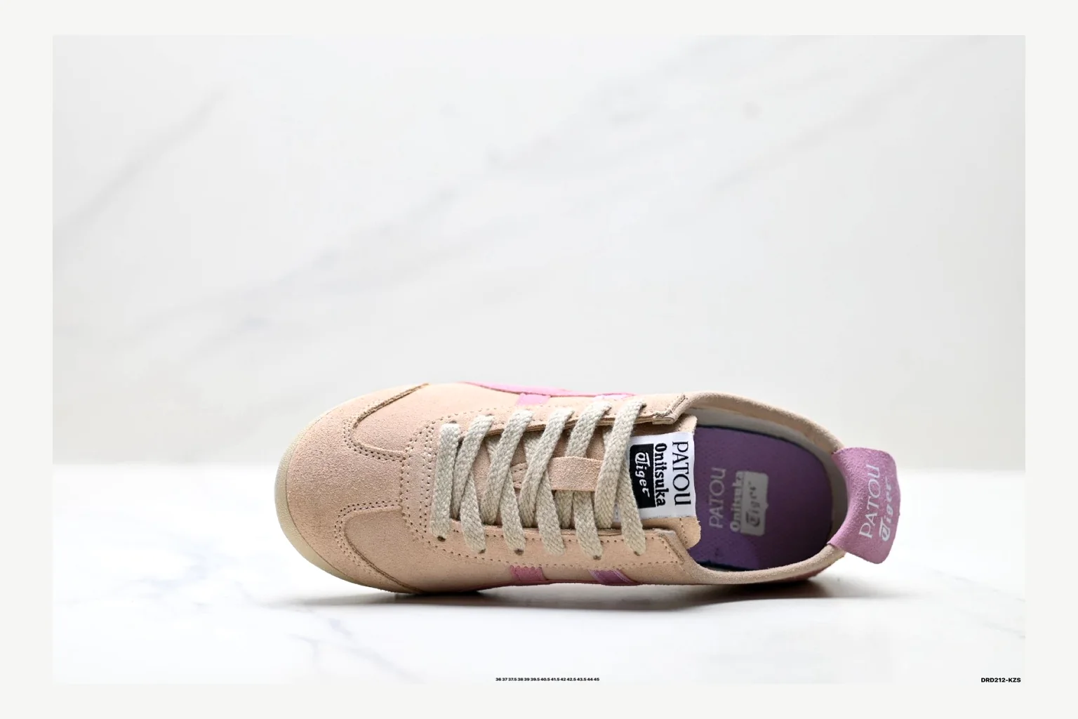 Onitsuka Tiger Beige Pink Sneaker Product Image thumbnail 2