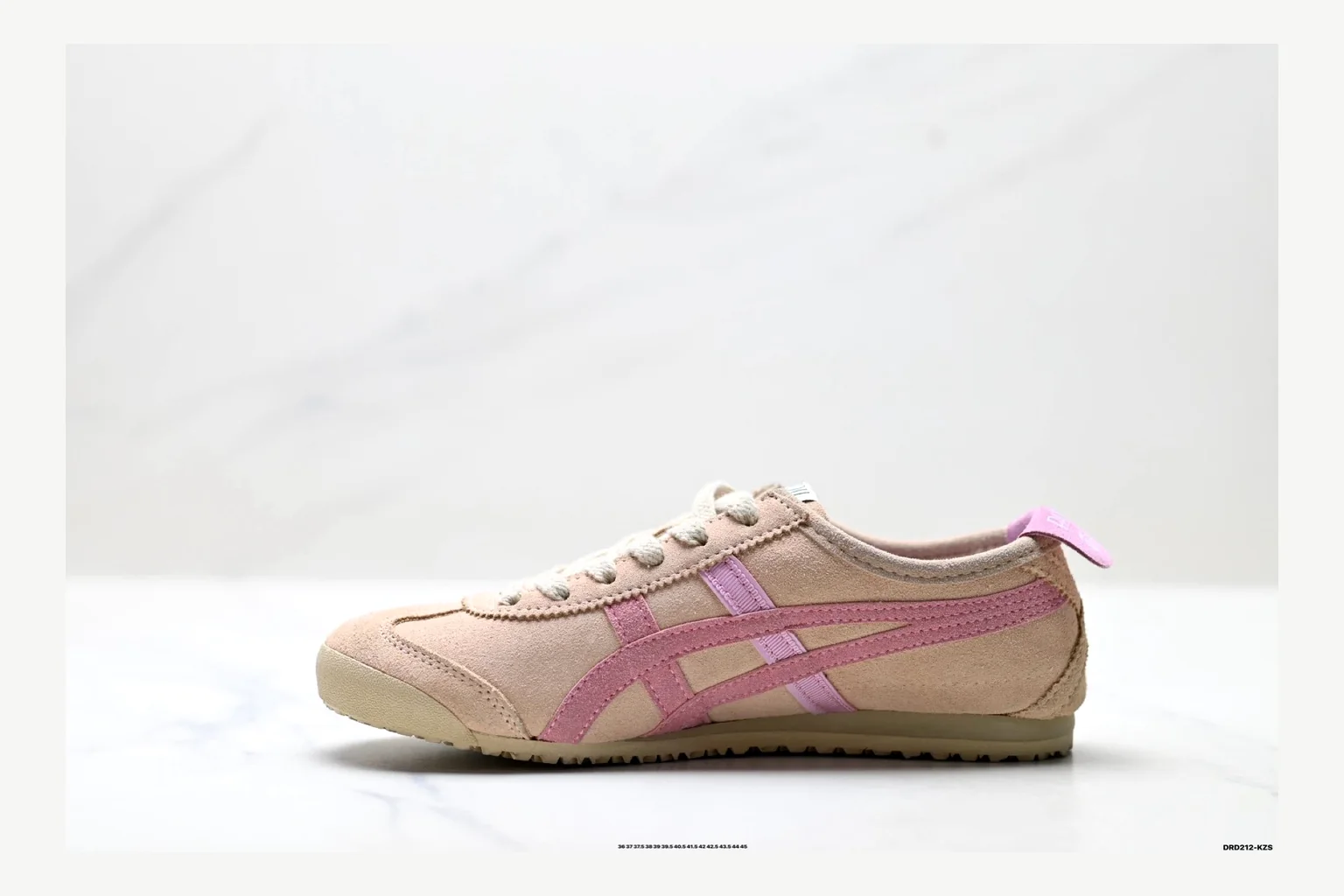 Onitsuka Tiger Beige Pink Sneaker Product Image thumbnail 3