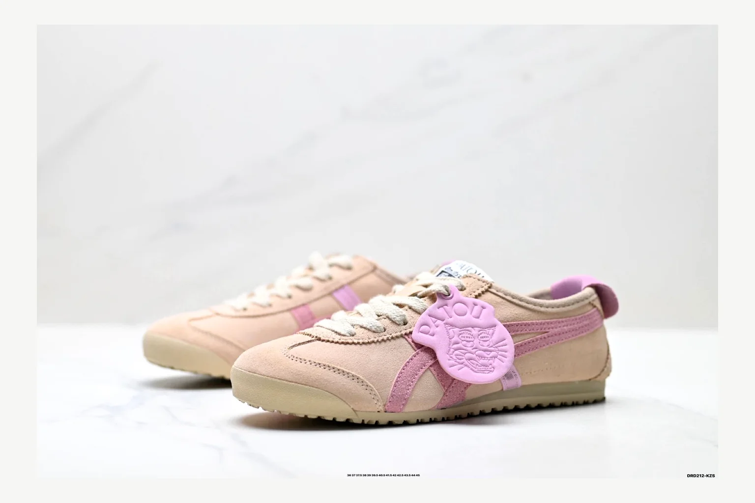 Onitsuka Tiger Beige Pink Sneaker Product Image thumbnail 4