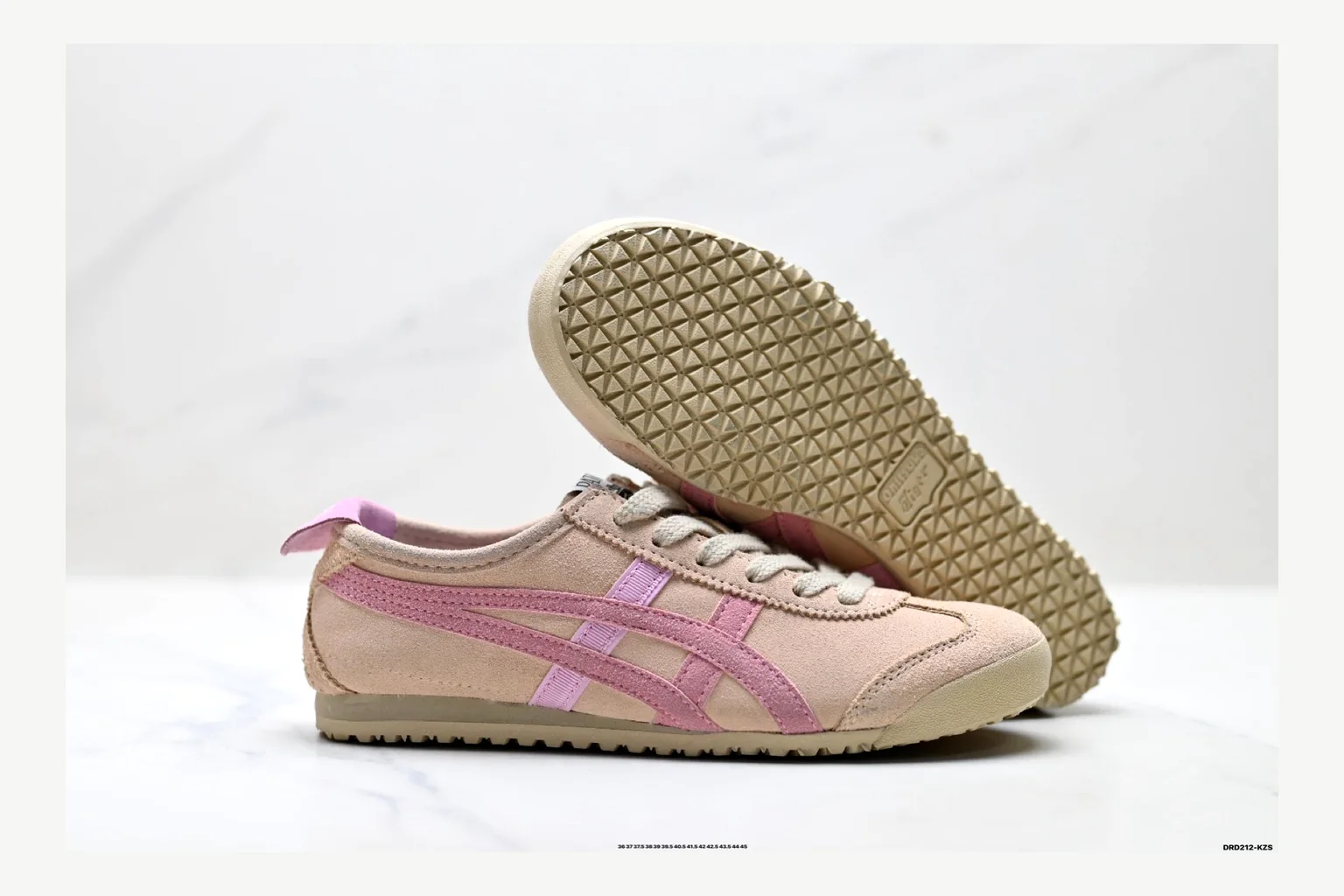 Onitsuka Tiger Beige Pink Sneaker Product Image thumbnail 5