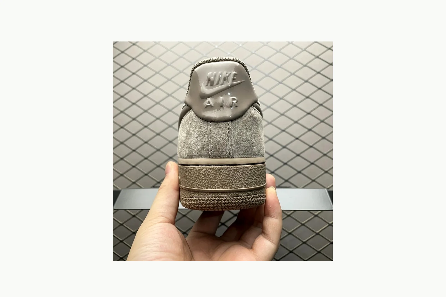 Nike Air Force 1 Beige Sneaker Product Image thumbnail 3