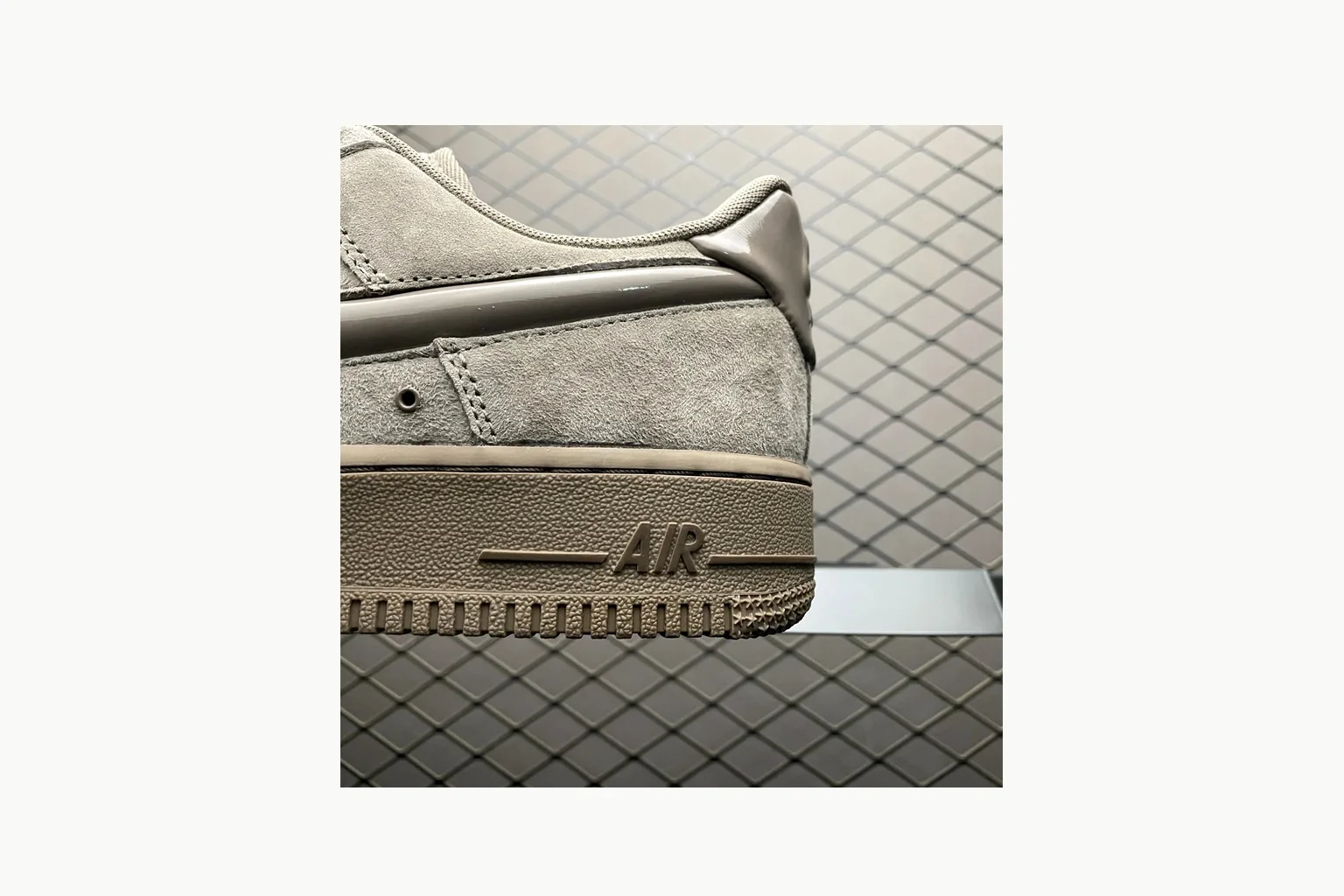 Nike Air Force 1 Beige Sneaker Product Image thumbnail 4