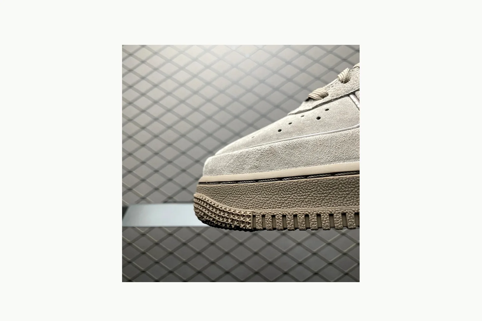 Nike Air Force 1 Beige Sneaker Product Image thumbnail 6