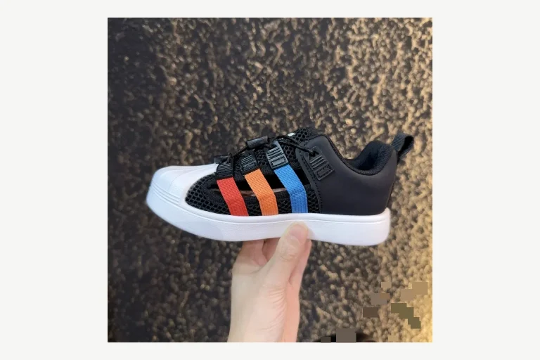 Adidas Shell Toe Kids Navy Sandal Product Image