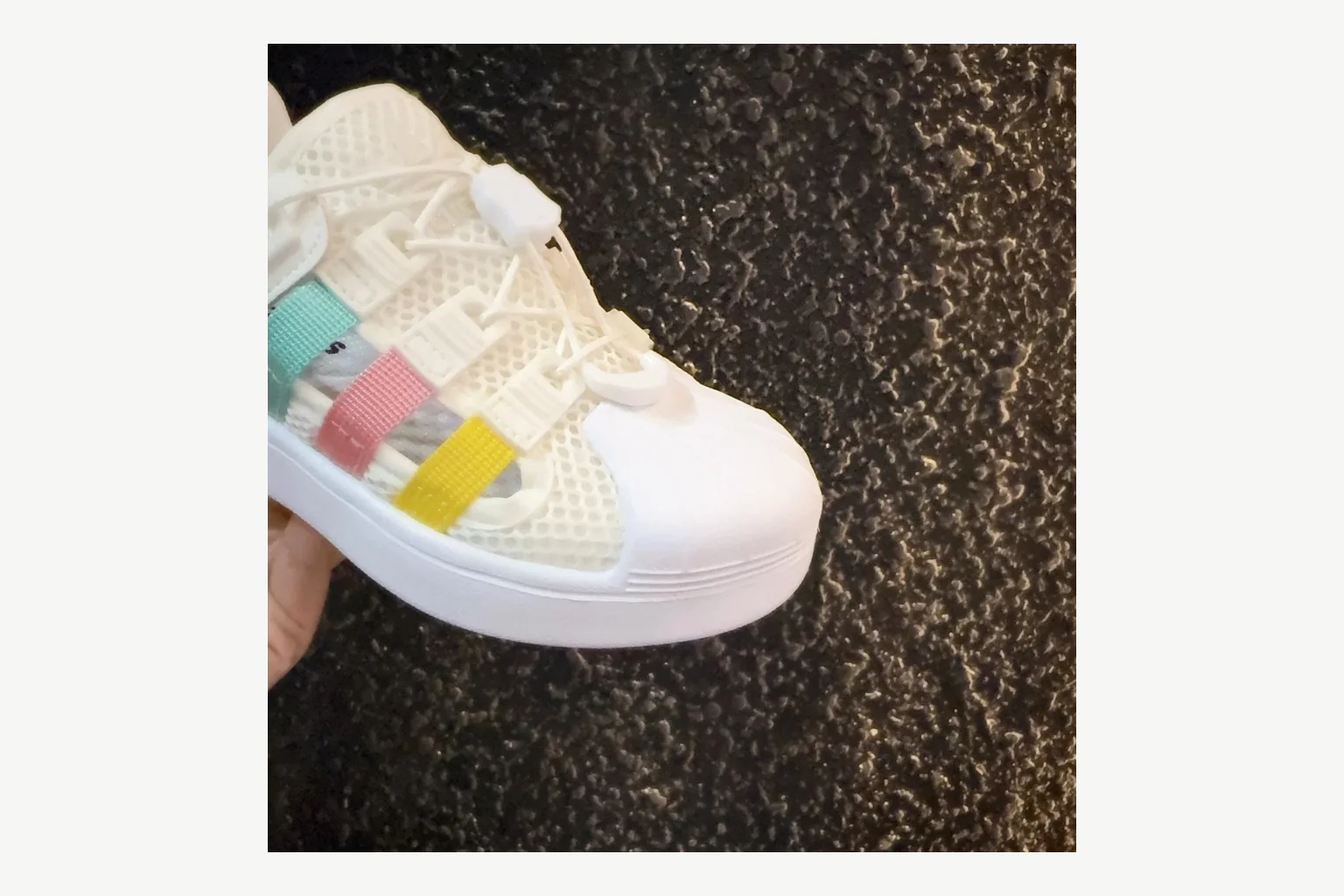 Adidas Shell Toe Kids Multicolor Sandal Product Image thumbnail 6