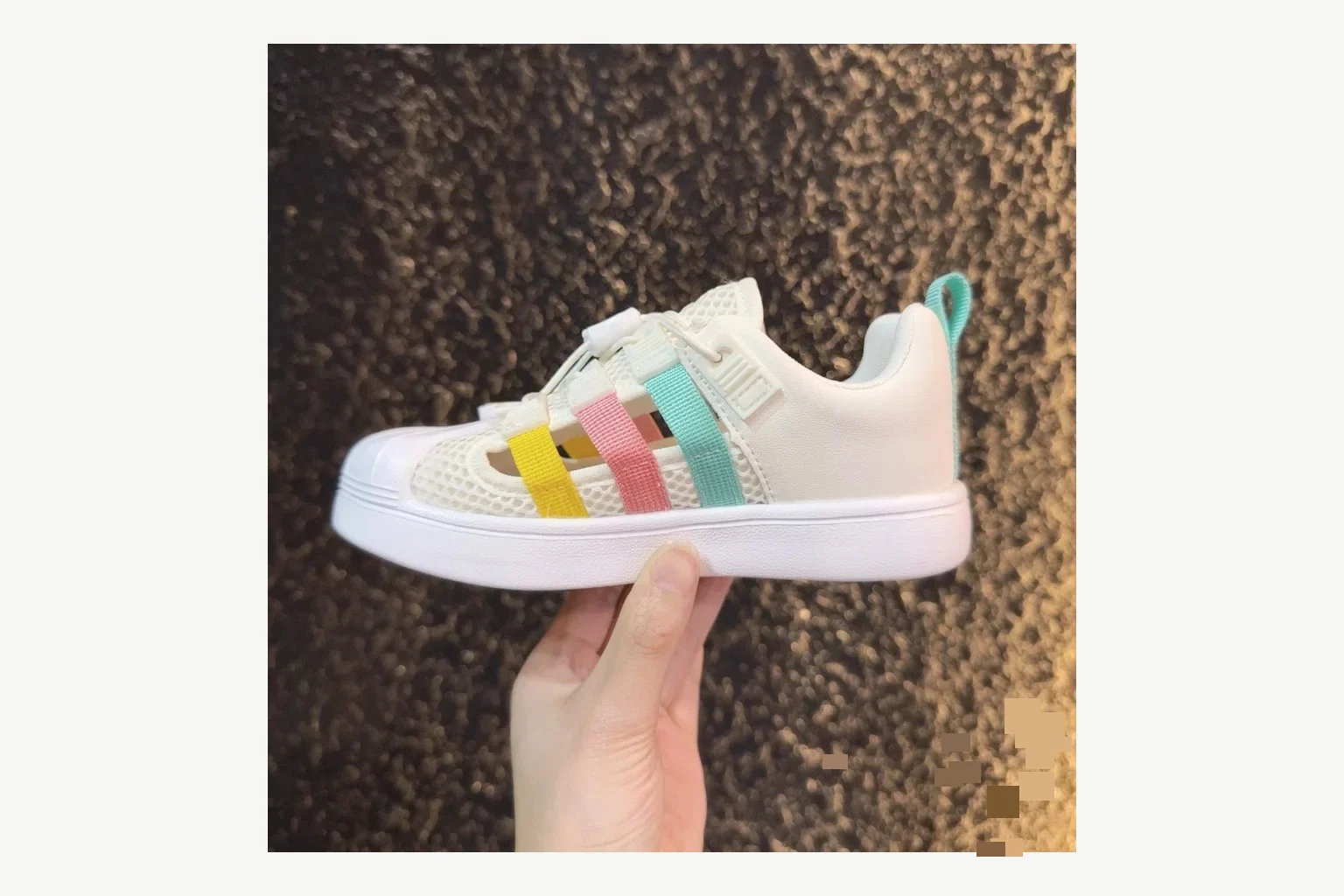 Adidas Shell Toe Kids Multicolor Sandal Product Image