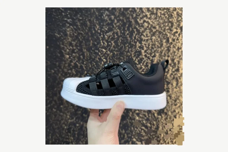 Adidas Shell Toe Kids Blue Sandal Product Image