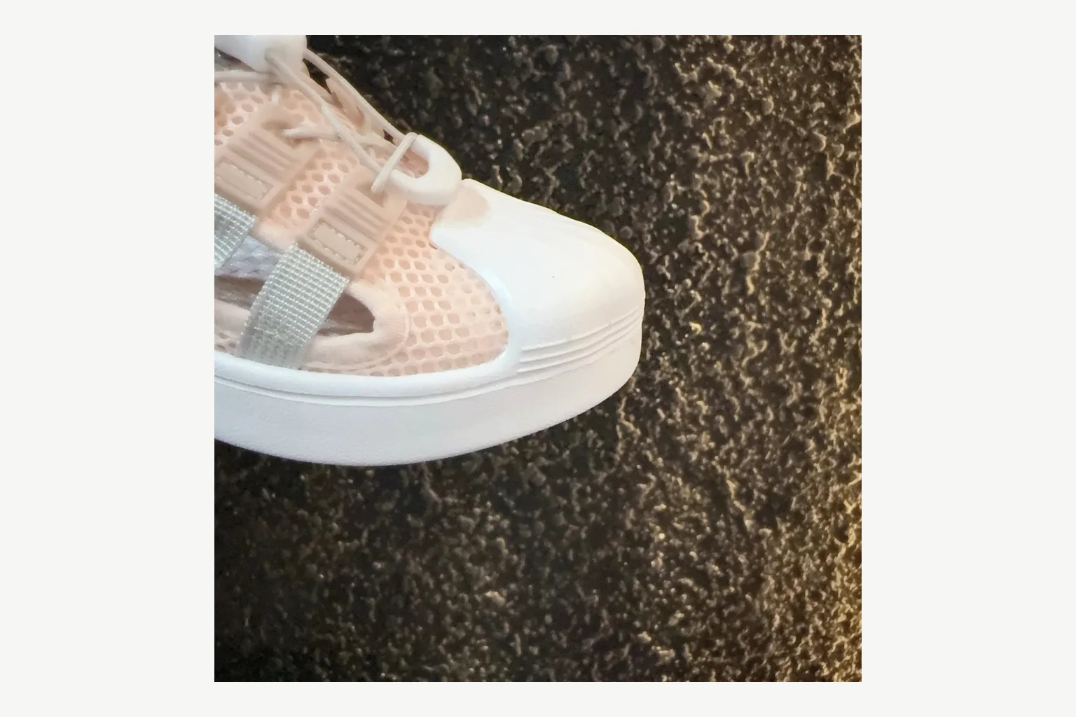 Adidas Shell Toe Kids Cream Sandal Product Image thumbnail 6