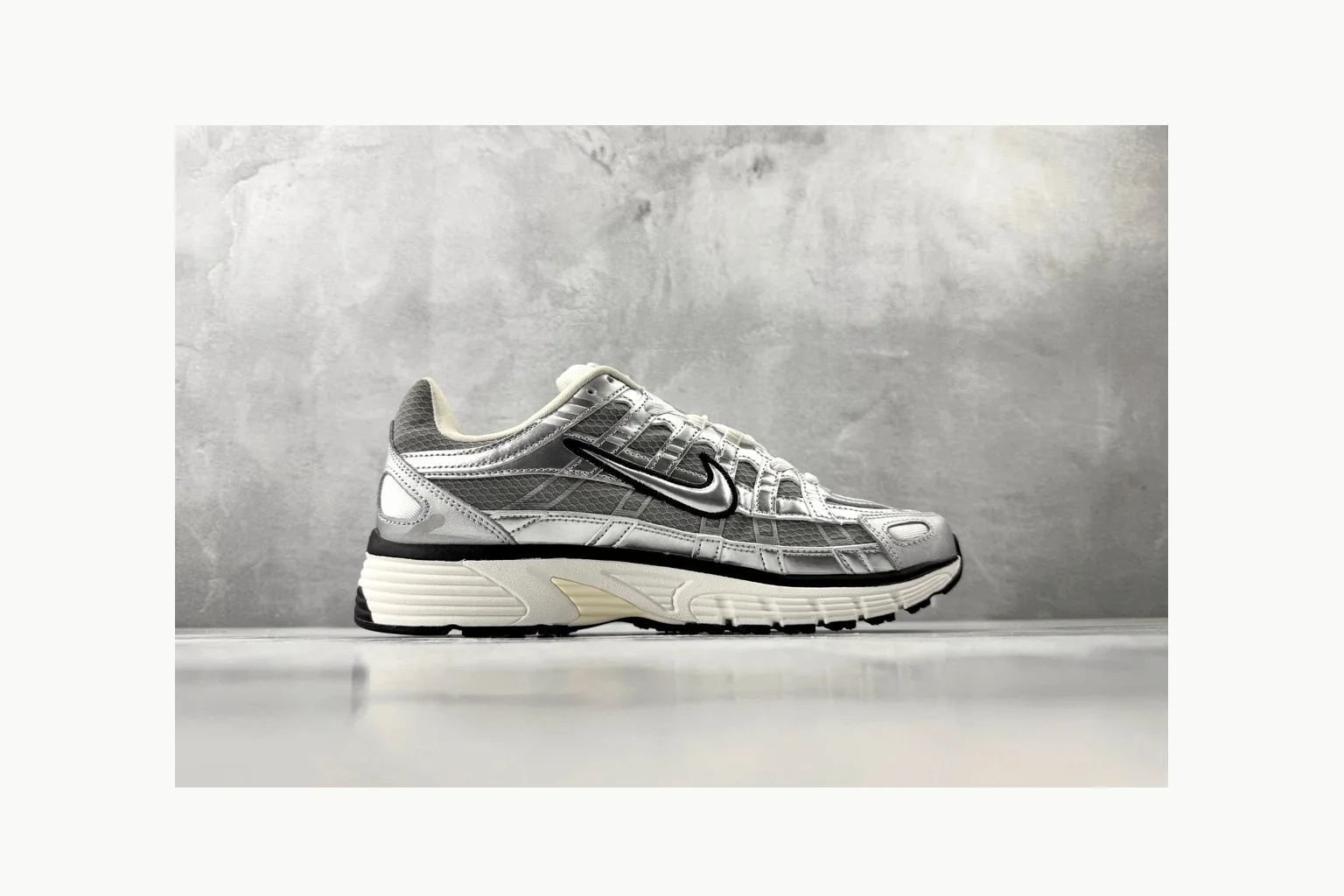Nike P-6000 Silver Grey Sneaker Product Image thumbnail 2