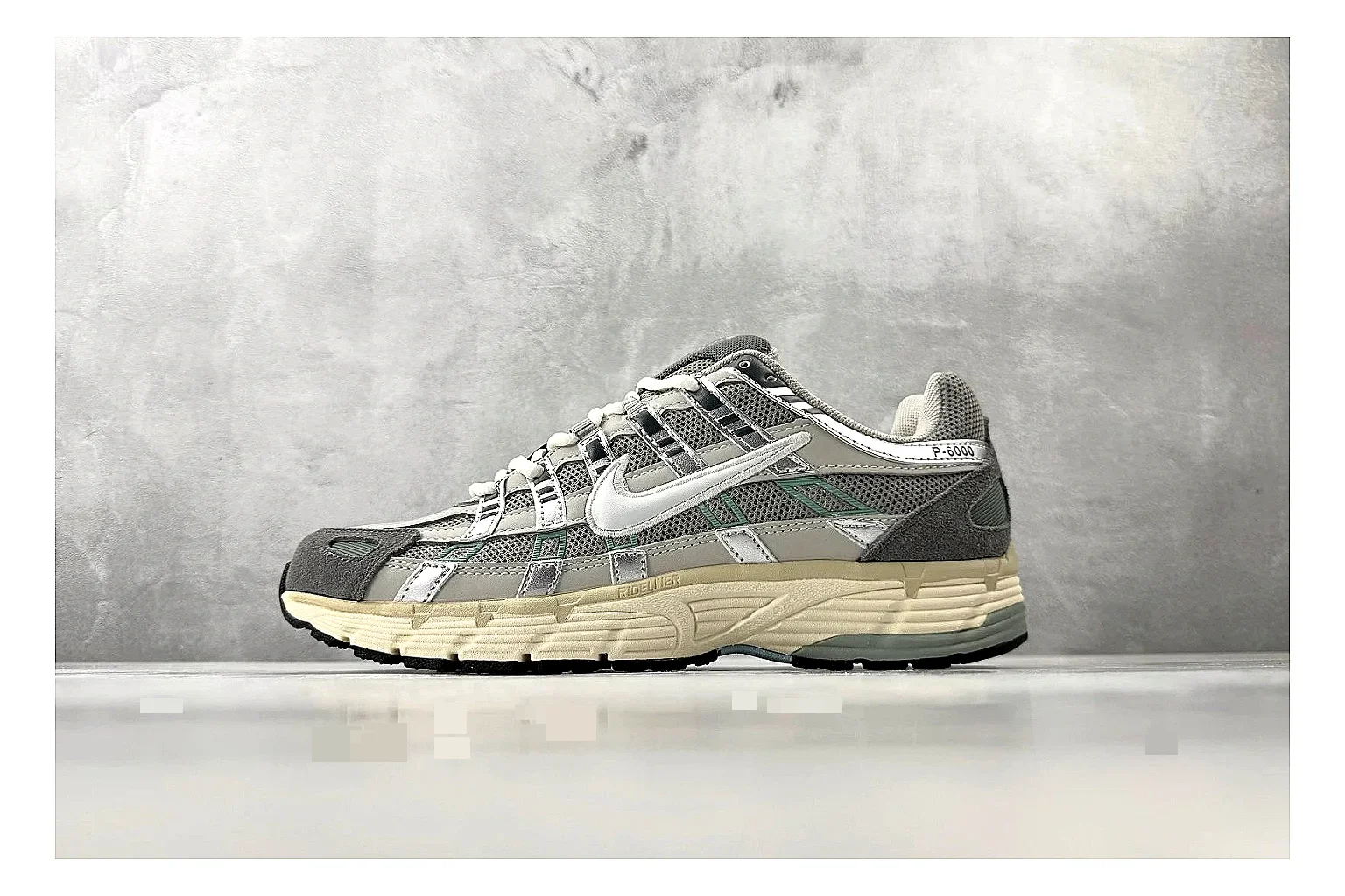 Nike P-6000 White Silver Sneaker Product Image