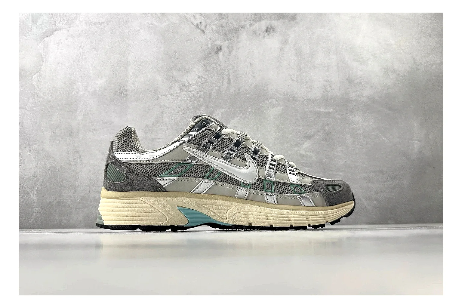 Nike P-6000 White Silver Sneaker Product Image thumbnail 2