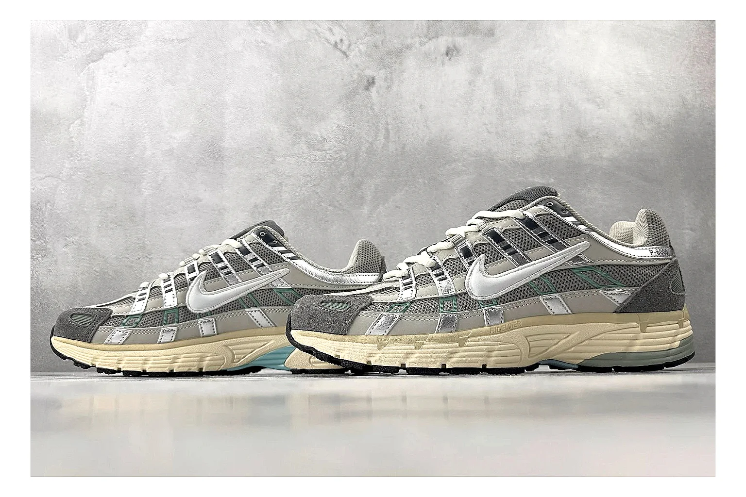 Nike P-6000 White Silver Sneaker Product Image thumbnail 5