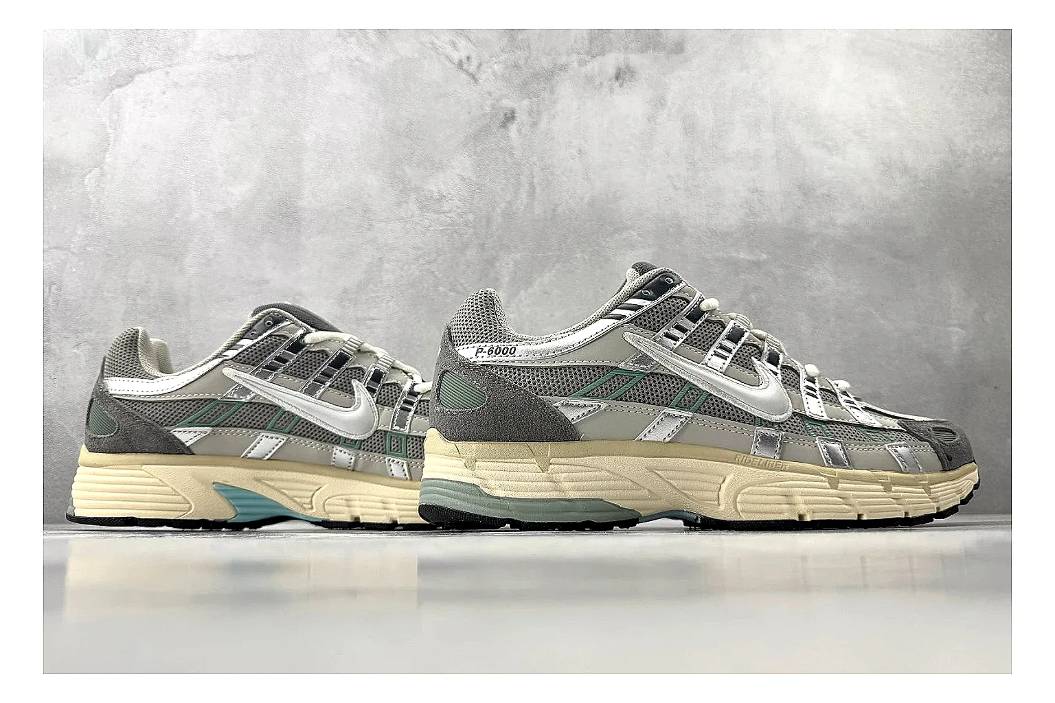 Nike P-6000 White Silver Sneaker Product Image thumbnail 6