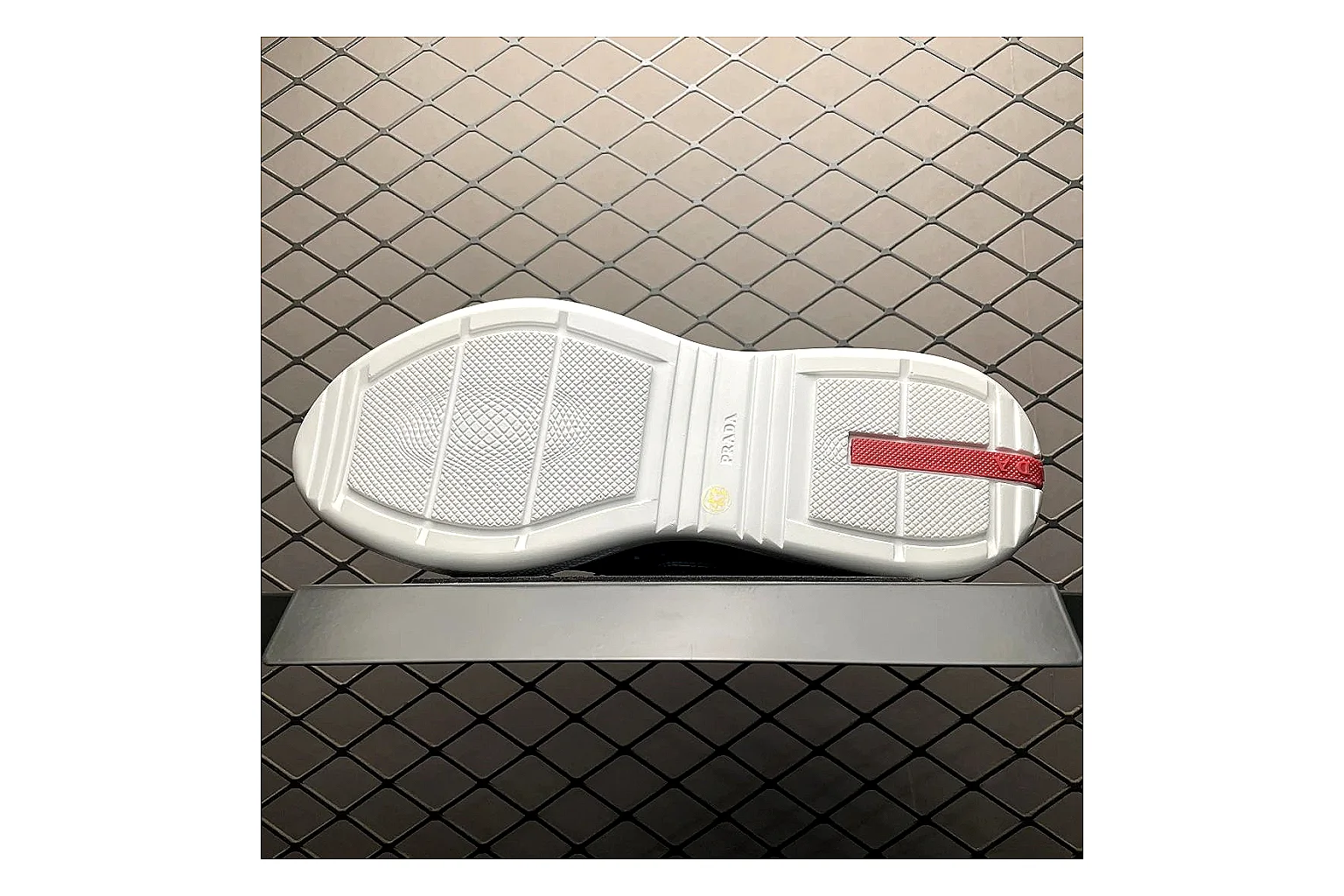 Prada America Cup Silver Sneaker Product Image thumbnail 4