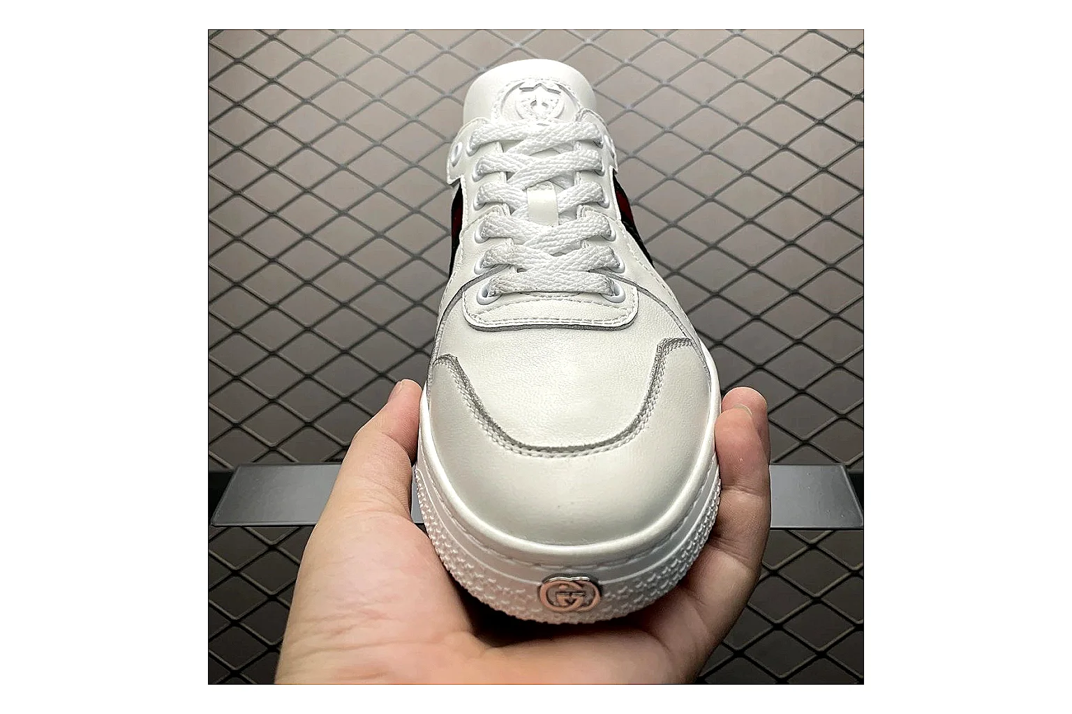 Gucci Ace White Web Stripe Sneaker Product Image thumbnail 5
