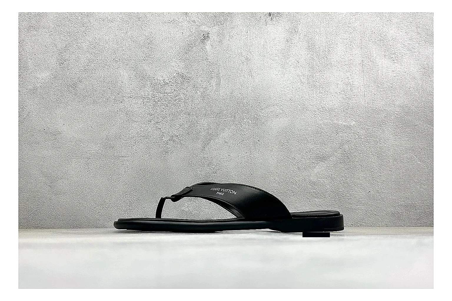 Louis Vuitton Black Leather Flip-Flop Product Image