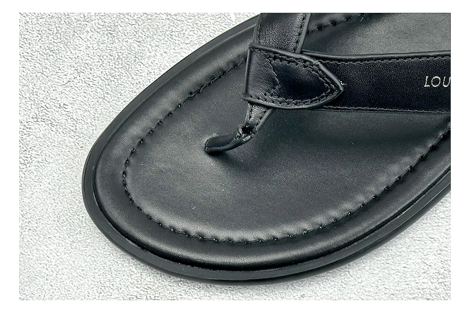 Louis Vuitton Black Leather Flip-Flop Product Image thumbnail 6