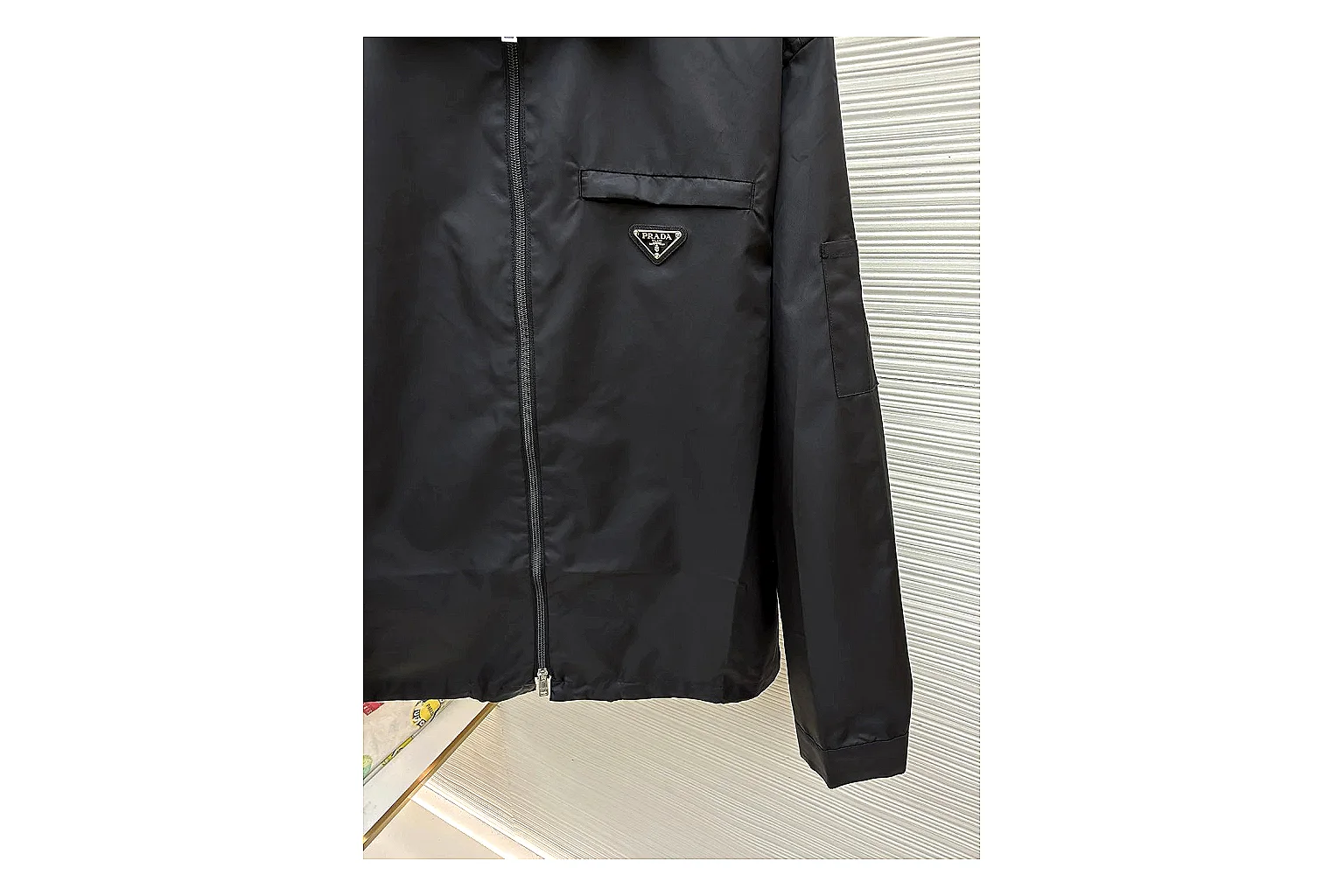 scout dashboard Prada Re-Nylon Hooded Jacket Black Jacket product image thumbnail 3