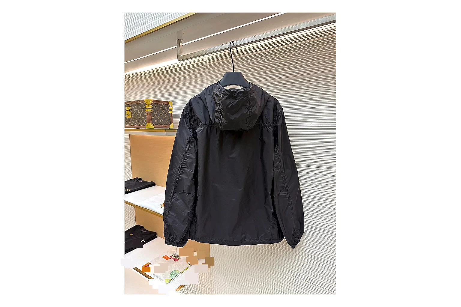 find list Moncler Nylon Hooded Jacket Black Jacket product image