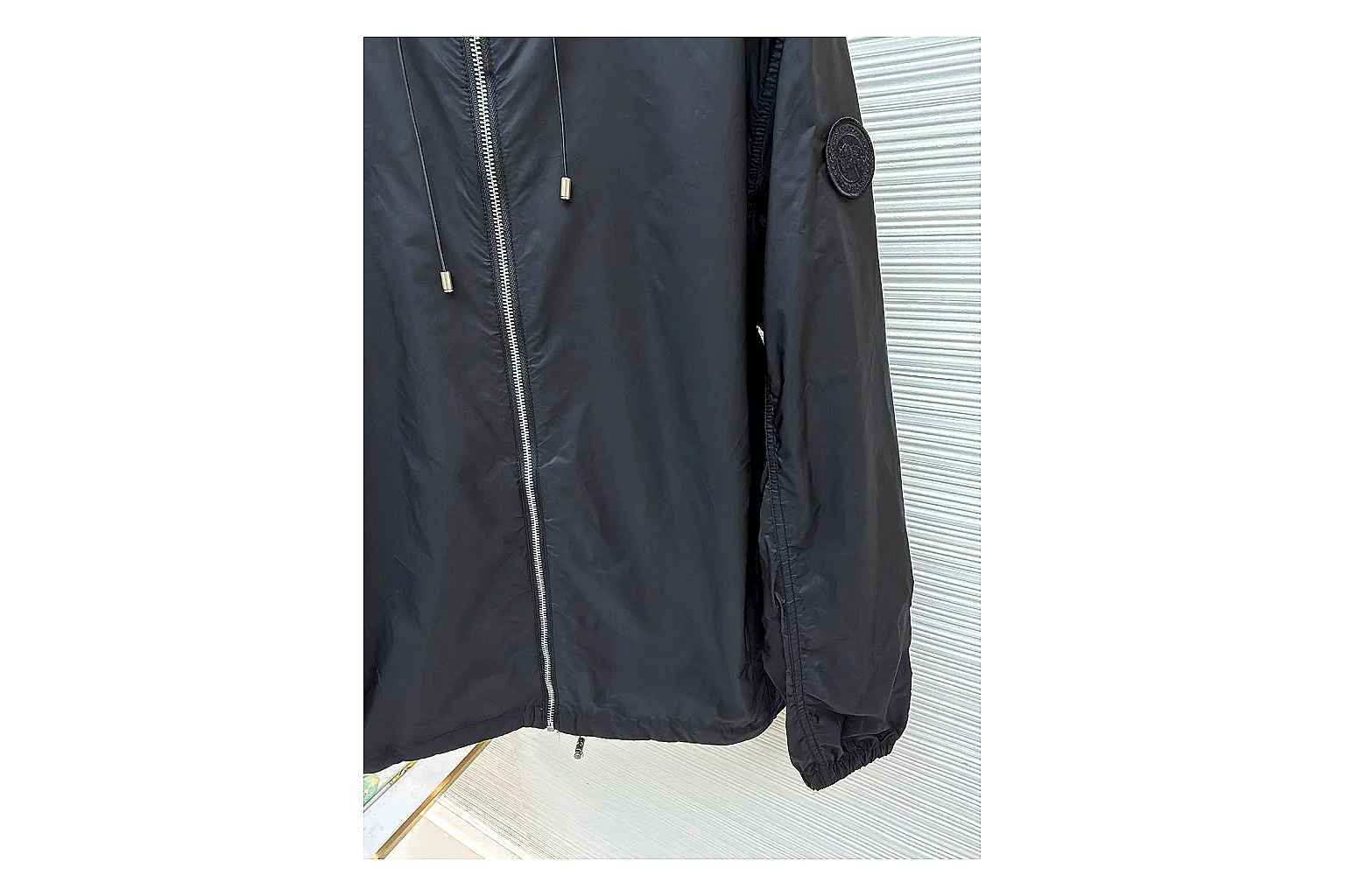 find list Moncler Nylon Hooded Jacket Black Jacket product image thumbnail 3