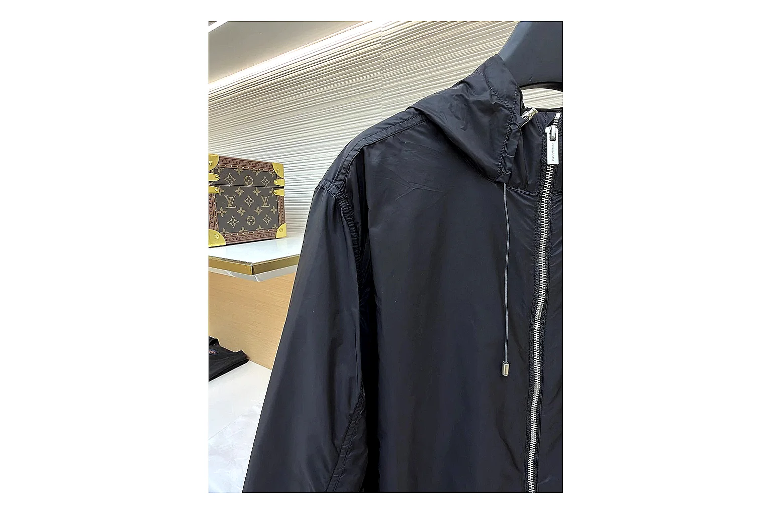 find list Moncler Nylon Hooded Jacket Black Jacket product image thumbnail 4