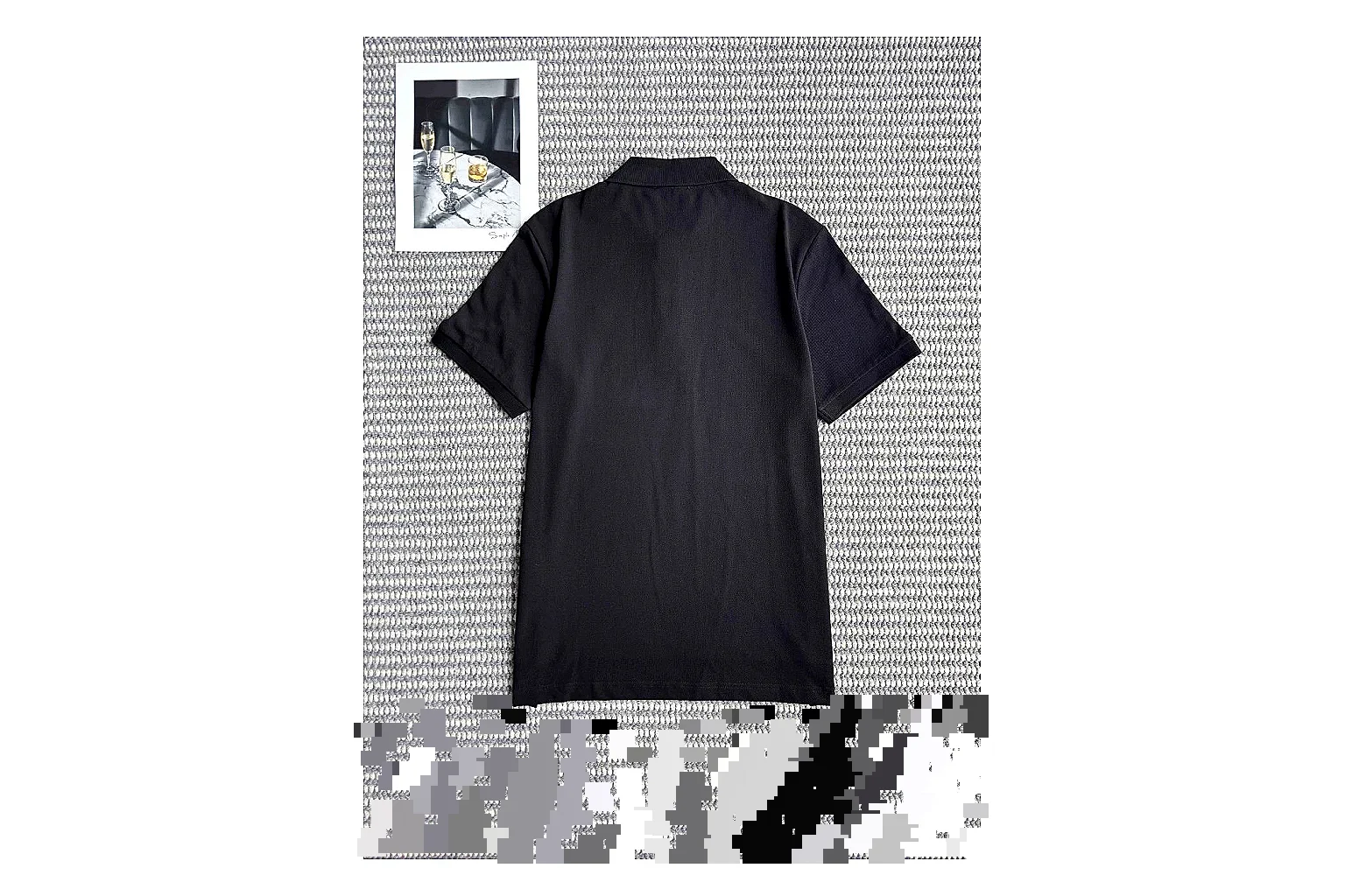 find list Balenciaga Logo Polo Black White Polo Shirt product image