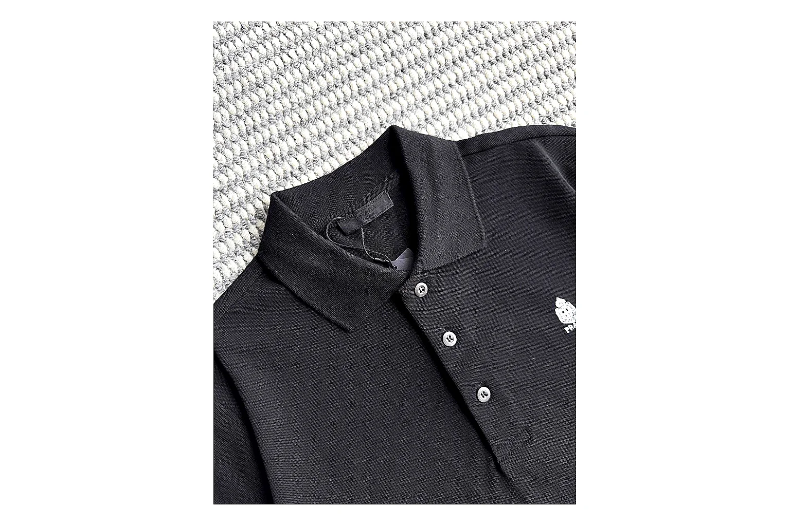 find list Balenciaga Logo Polo Black White Polo Shirt product image thumbnail 5