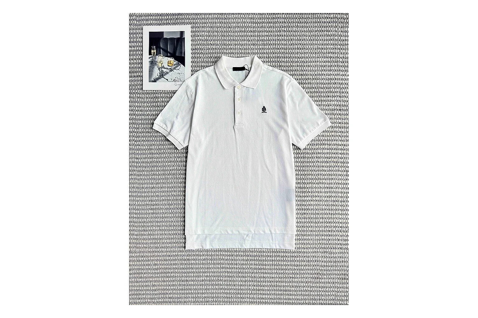 find list Balenciaga Logo Polo Black White Polo Shirt product image thumbnail 6