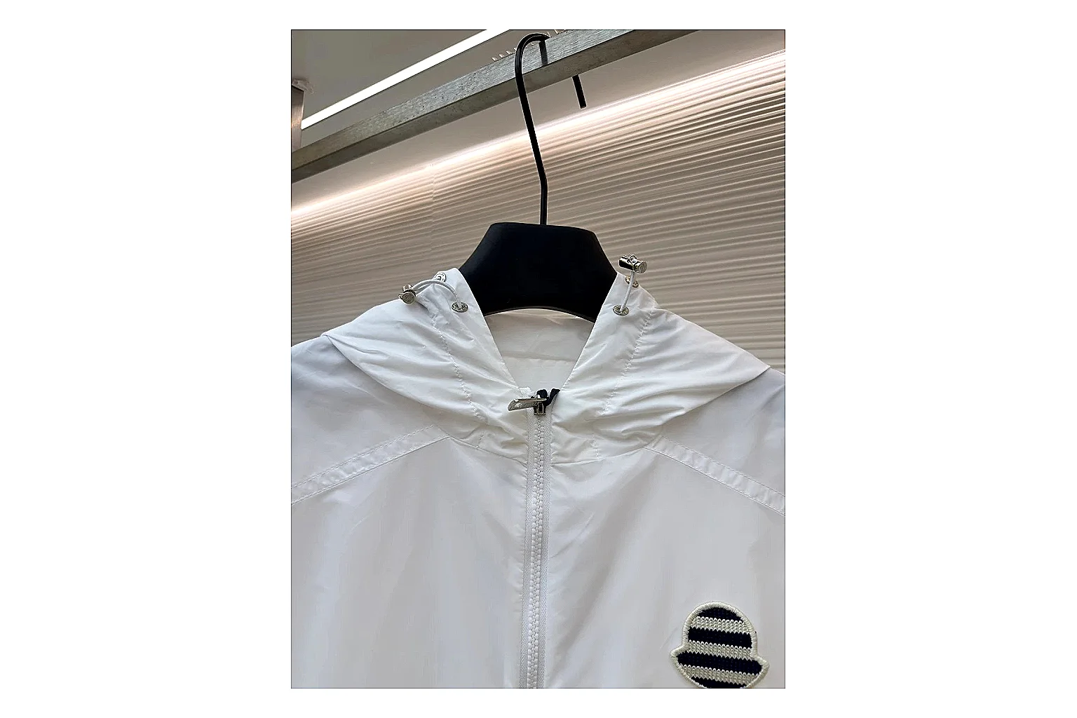 scout dashboard Moncler Nylon Hooded Jacket White Jacket product image thumbnail 2