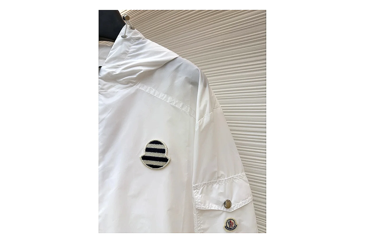 scout dashboard Moncler Nylon Hooded Jacket White Jacket product image thumbnail 6