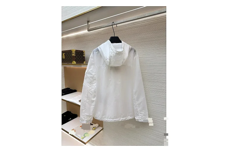 scout dashboard Moncler Nylon Hooded Jacket White Jacket product image