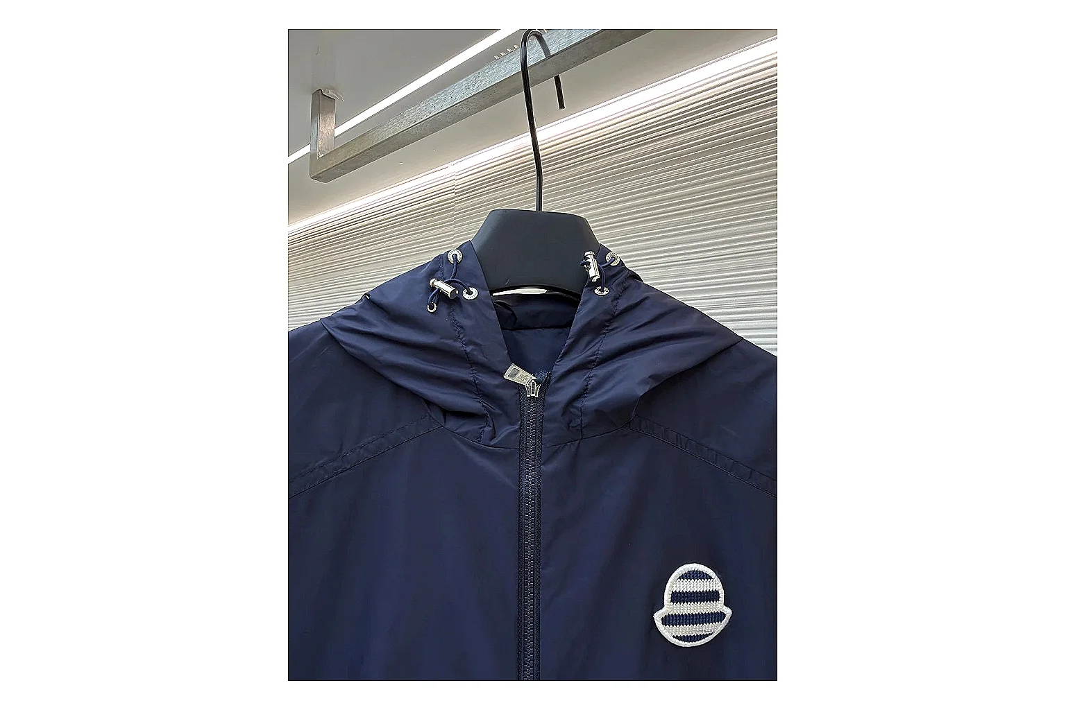 find list Moncler Nylon Hooded Jacket Navy Jacket product image thumbnail 2