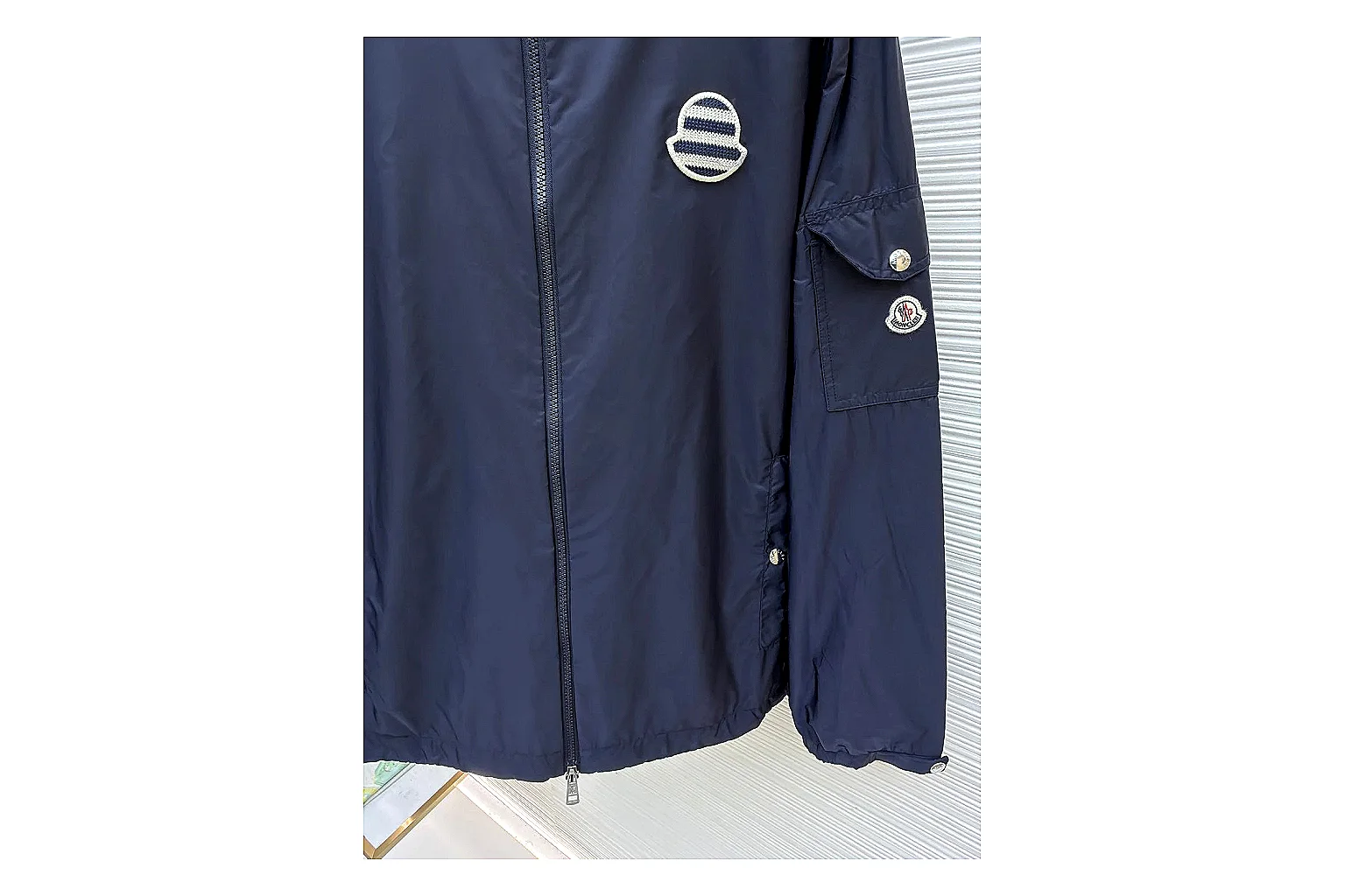 find list Moncler Nylon Hooded Jacket Navy Jacket product image thumbnail 3