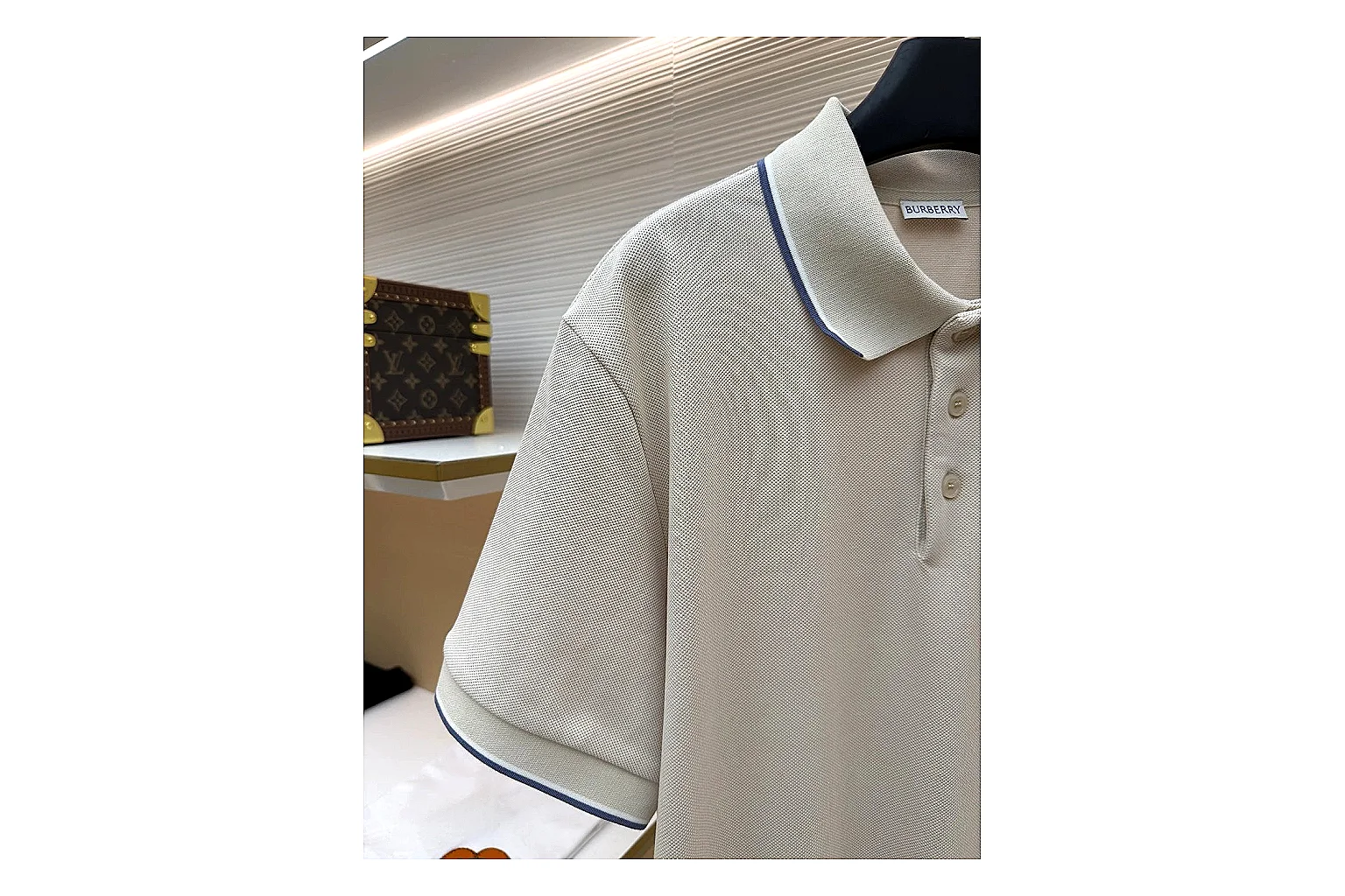 scout dashboard Moncler Logo Polo Cream Polo Shirt product image thumbnail 4