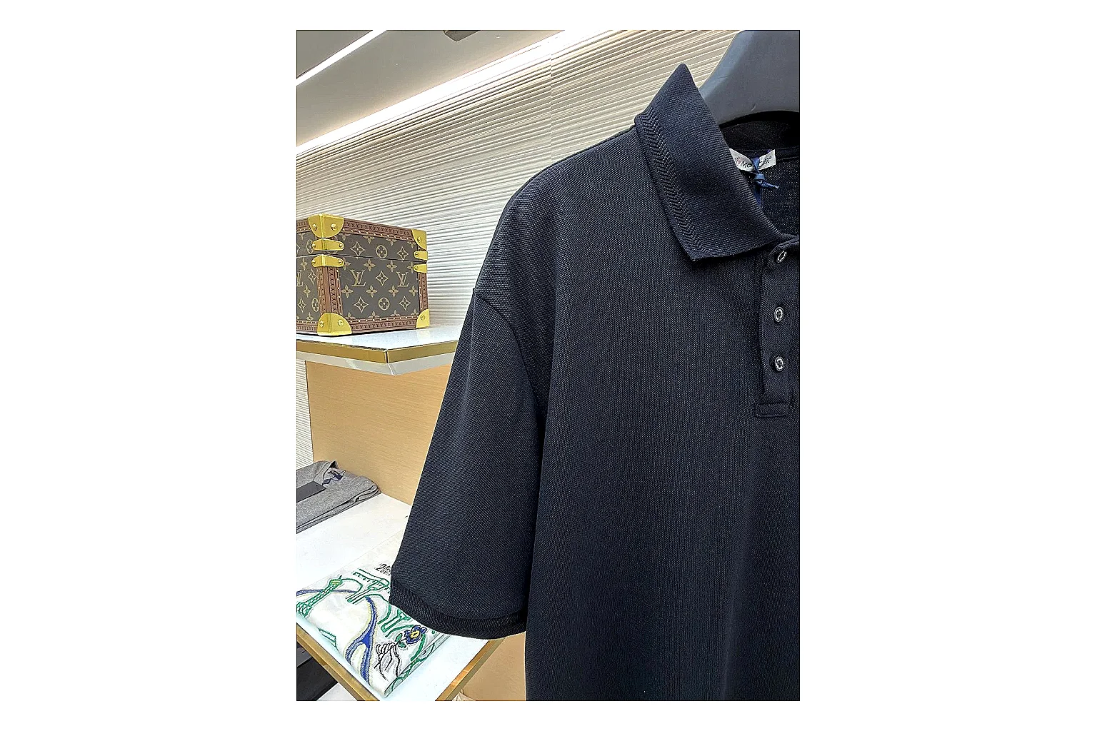 scout dashboard Moncler Logo Polo Black Polo Shirt product image thumbnail 4